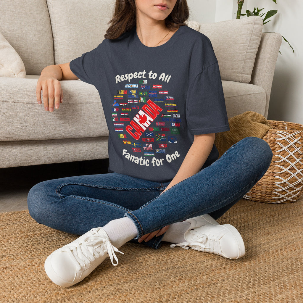 Canada Fan Soccer Tee | White Text | Lightweight