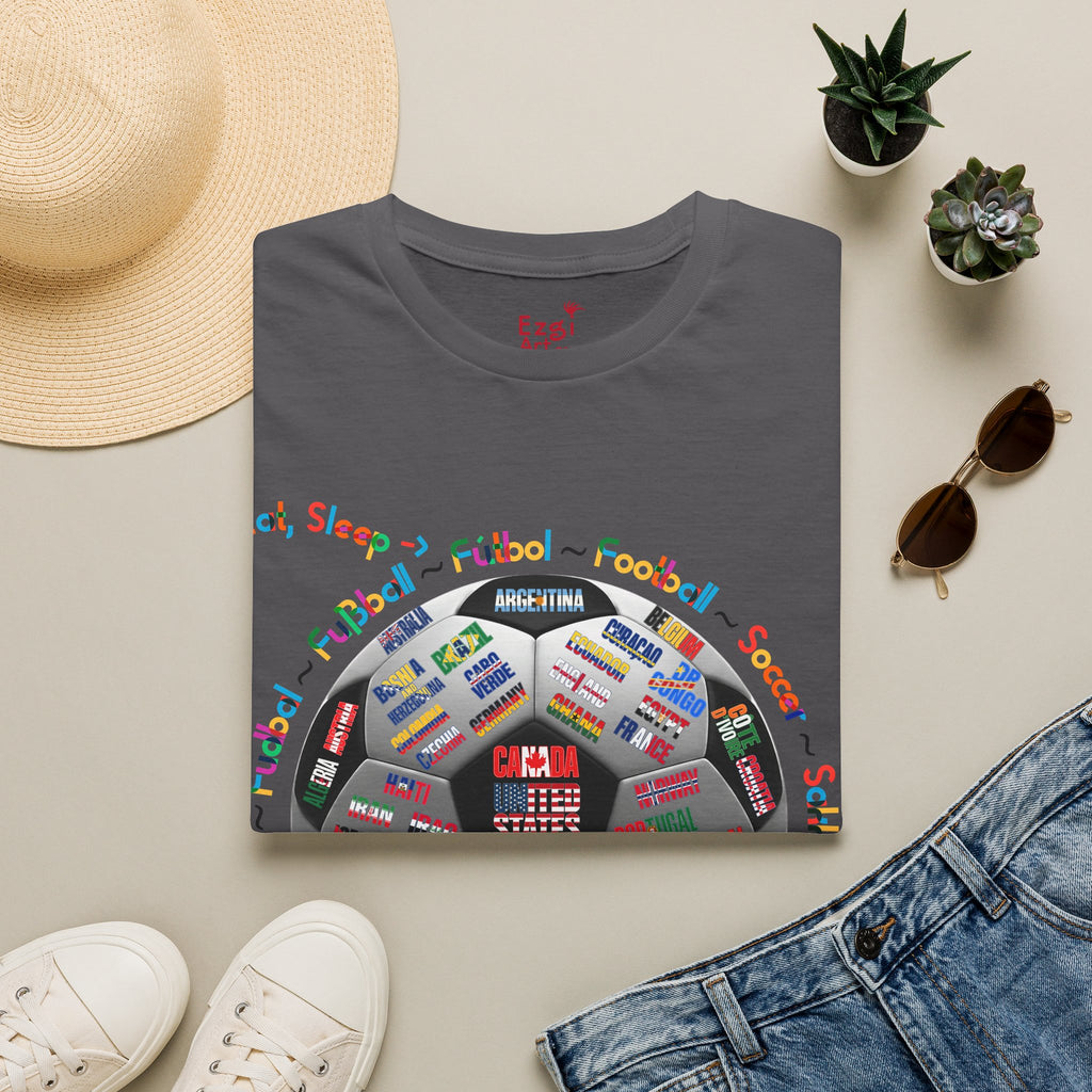 Soccer World Cup | “Eat, Sleep, Football, My Summer 2026" | Colorful Text | Lightweight