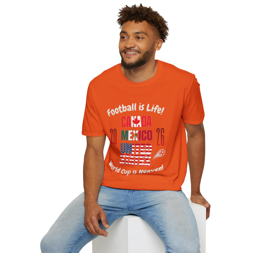 Canada Mexico USA 2026 World Cup | Heaven | White Text | Lightweight