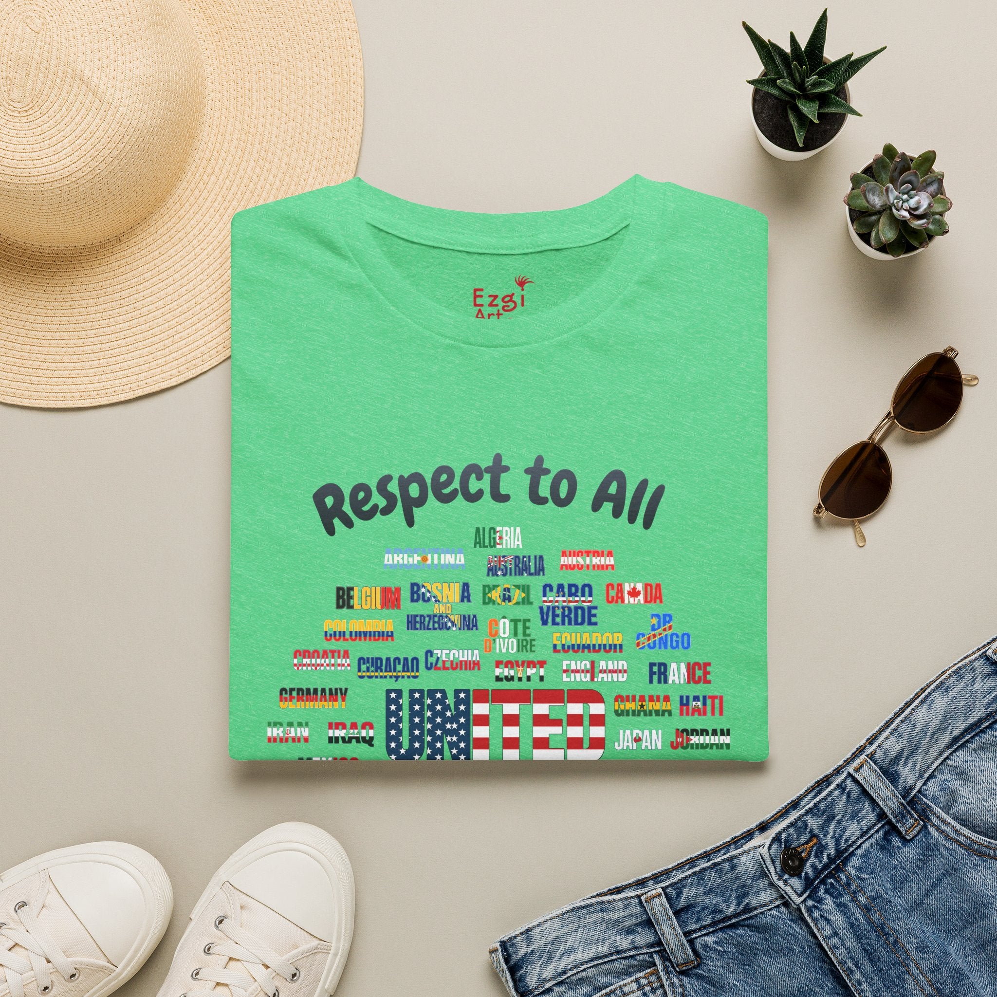 USA Fan Soccer Tee | Dark Text | Lightweight
