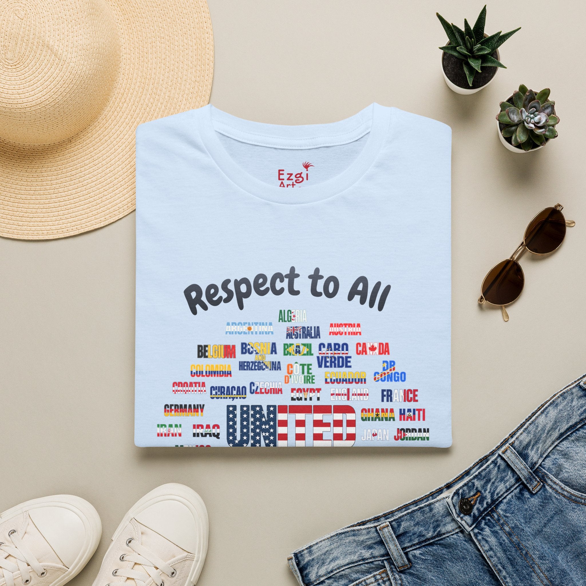 USA Fan Soccer Tee | Dark Text | Lightweight