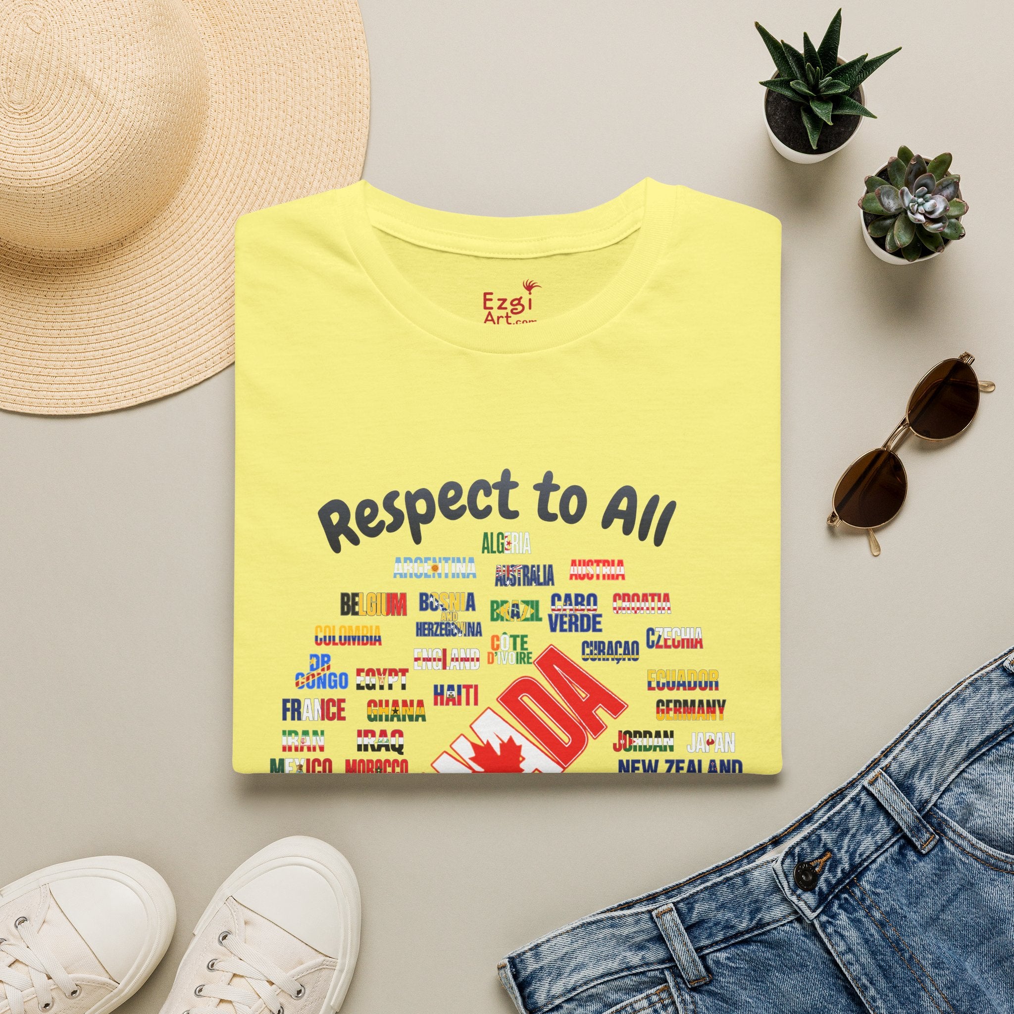 Canada Fan Soccer Tee | Dark Text | Lightweight