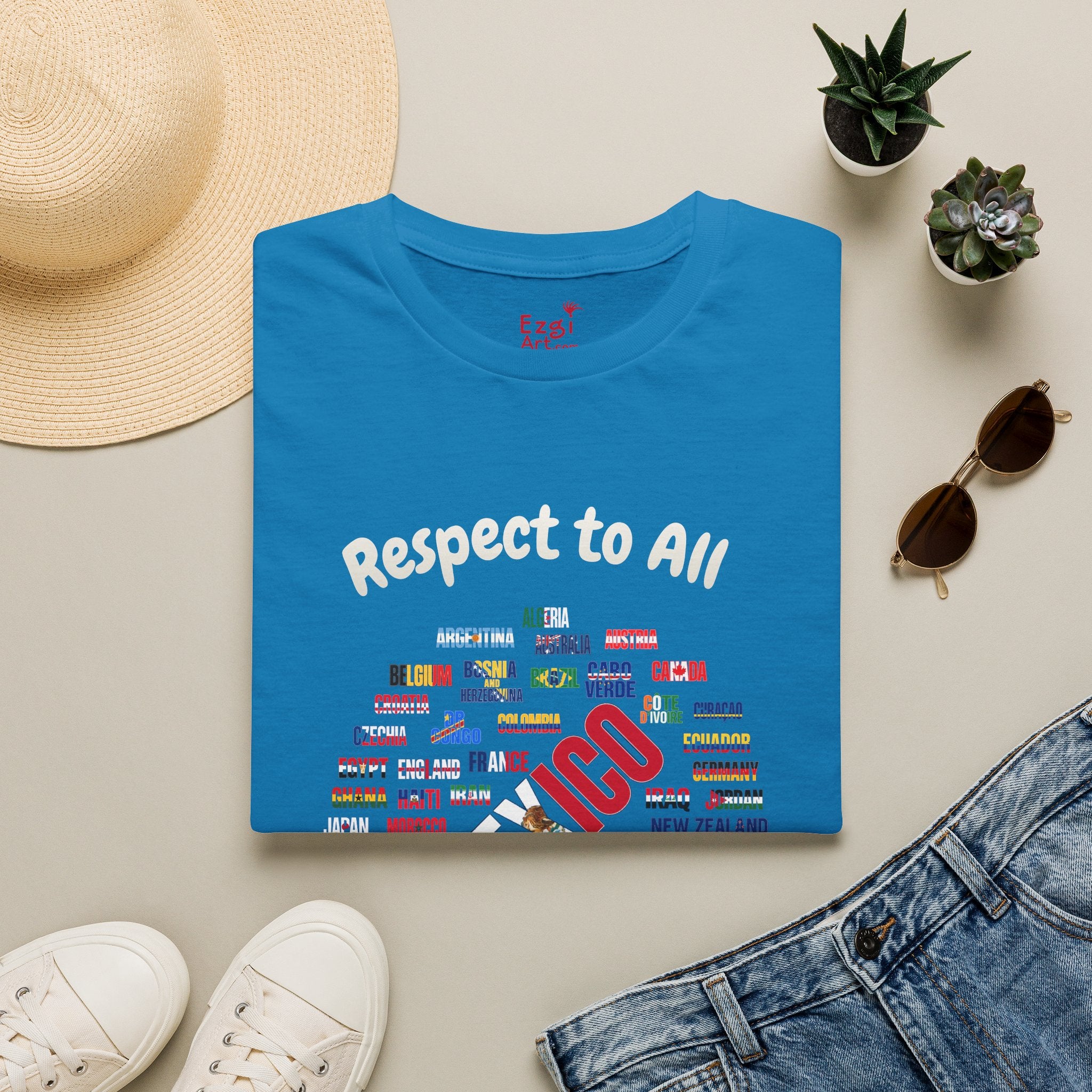 Mexico Fan Soccer Tee | White Text | Lightweight
