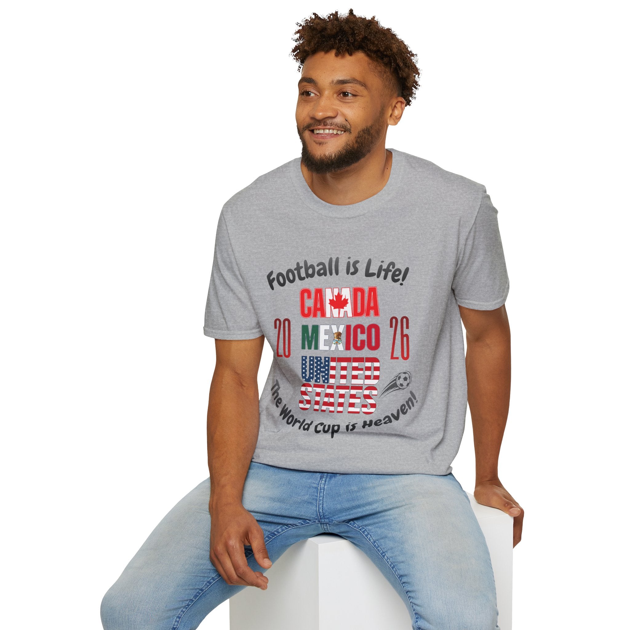 Canada Mexico USA 2026 World Cup | Heaven | Dark Text | Lightweight