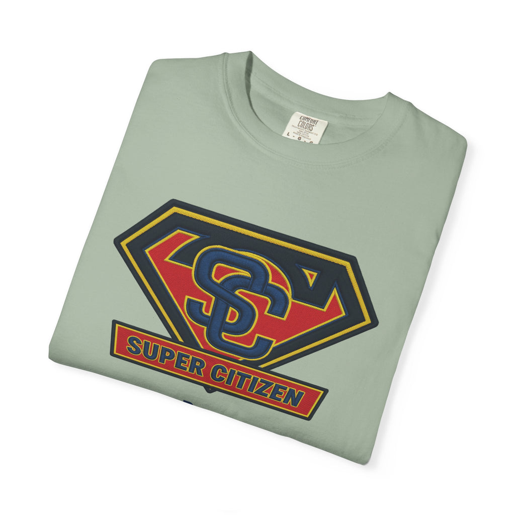 Super Citizen Graphic T-Shirt — "Pays so many taxes" (Blue text) - A protest tee for everyday people. Regular citizens pay taxes at every step of life—income, purchases, property—while the burden...