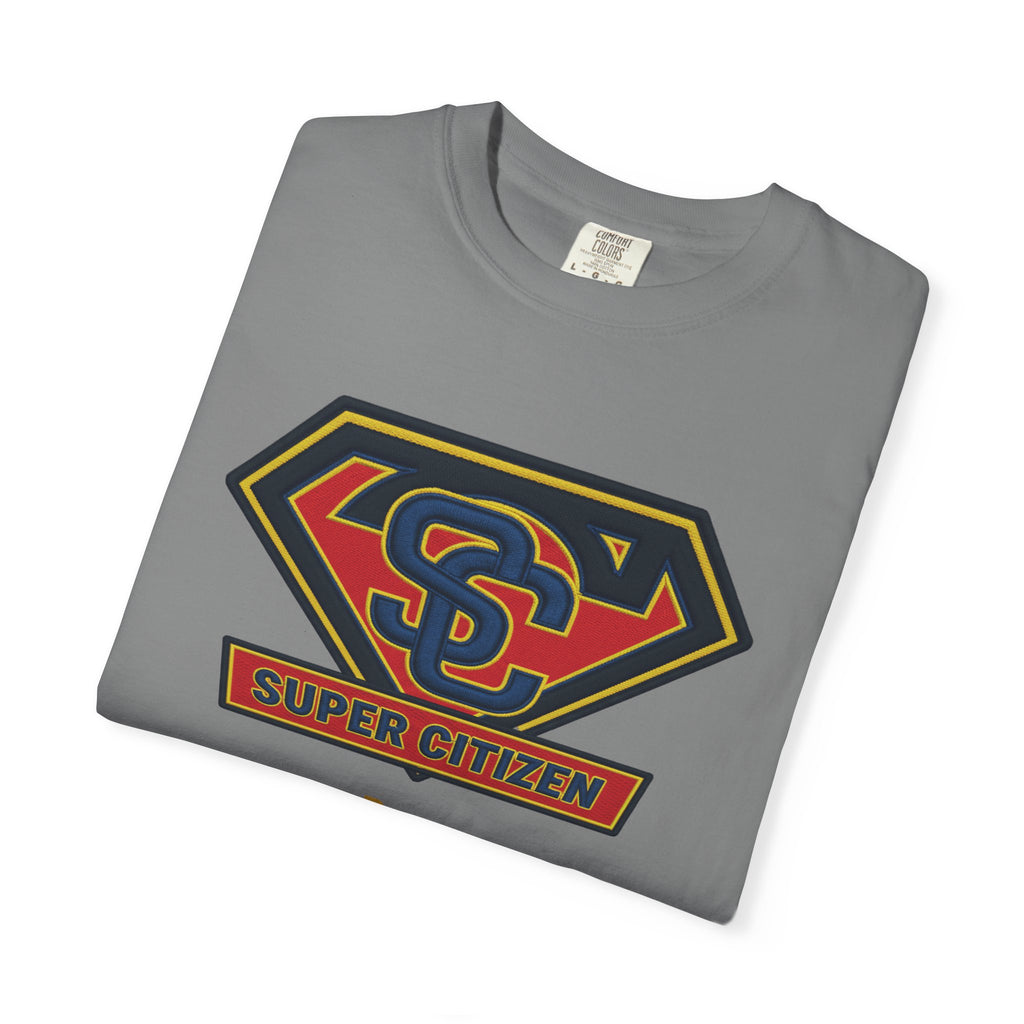 Super Citizen Graphic T-Shirt — "Pays so many taxes" (Yellow text) - A protest tee for everyday people. Regular citizens pay taxes at every step of life—income, purchases, property—while the burden...