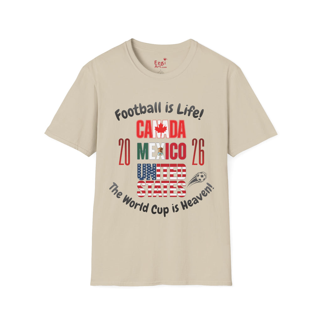 Canada Mexico USA 2026 World Cup | Heaven | Dark Text | Lightweight