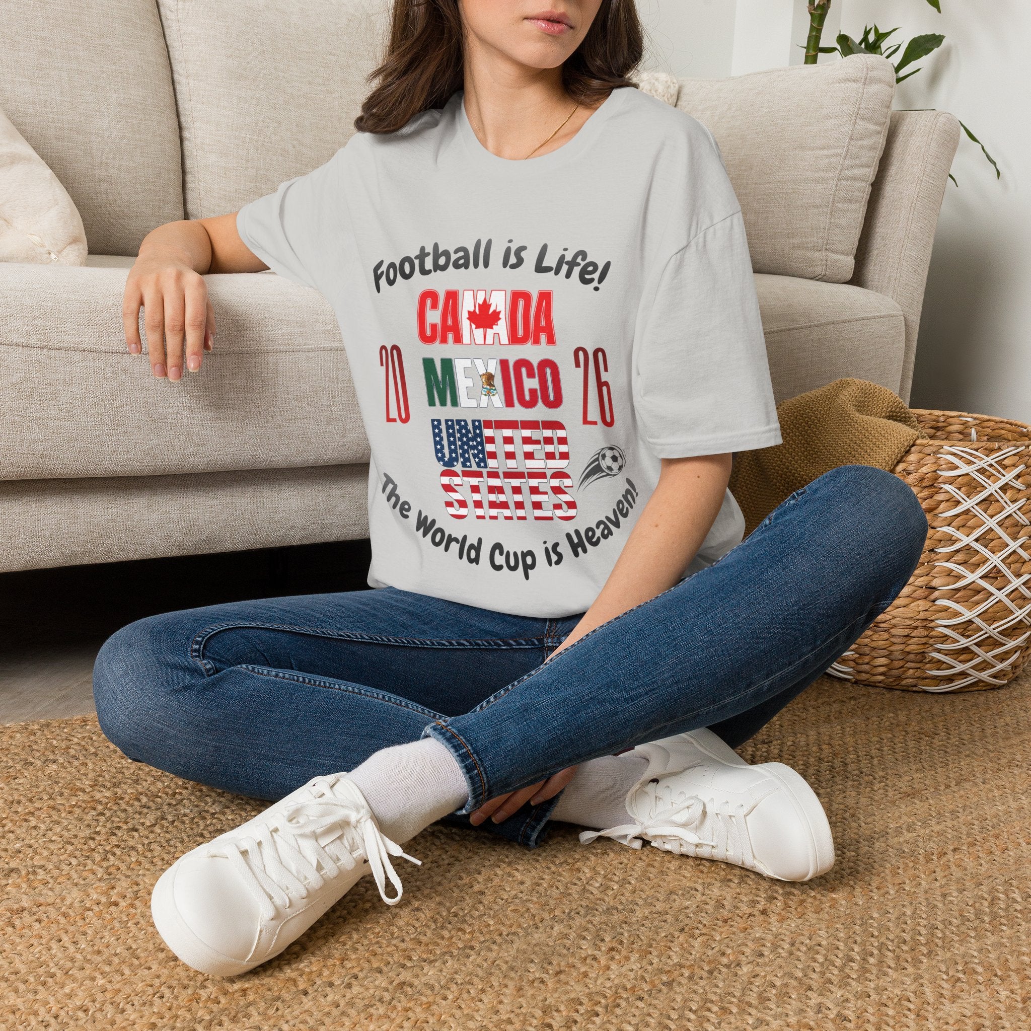 Canada Mexico USA 2026 World Cup | Heaven | Dark Text | Lightweight