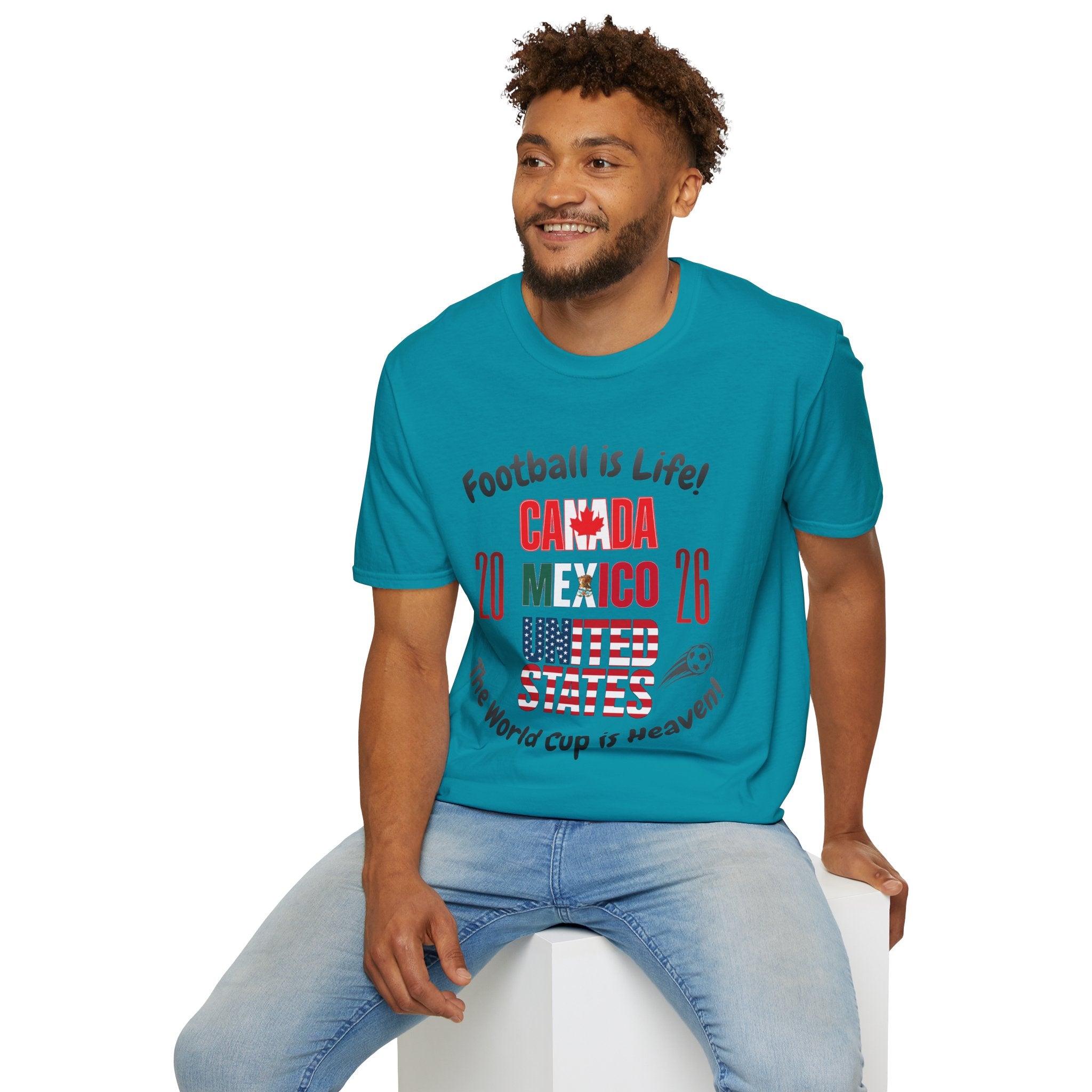 Canada Mexico USA 2026 World Cup | Heaven | Dark Text | Lightweight