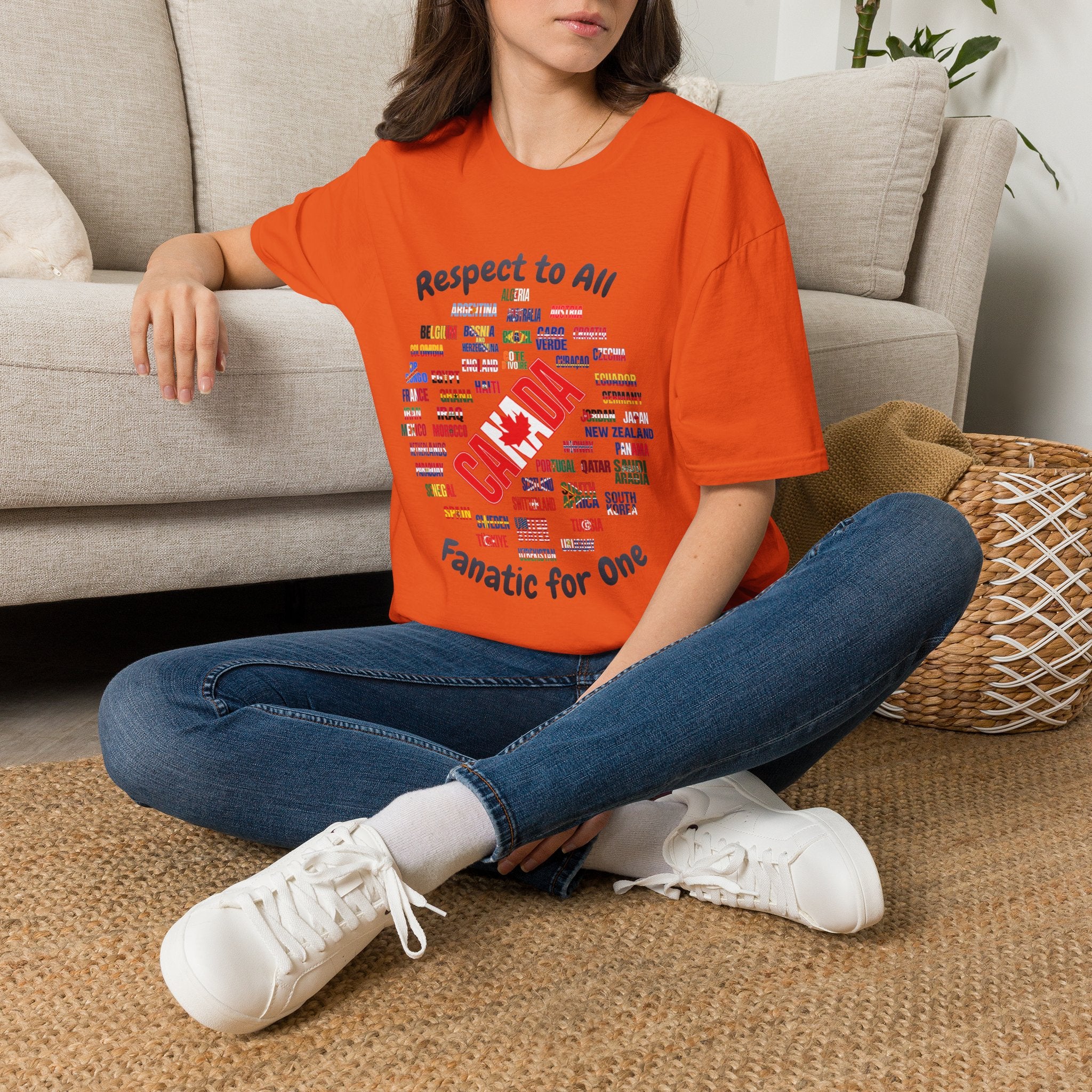 Canada Fan Soccer Tee | Dark Text | Lightweight