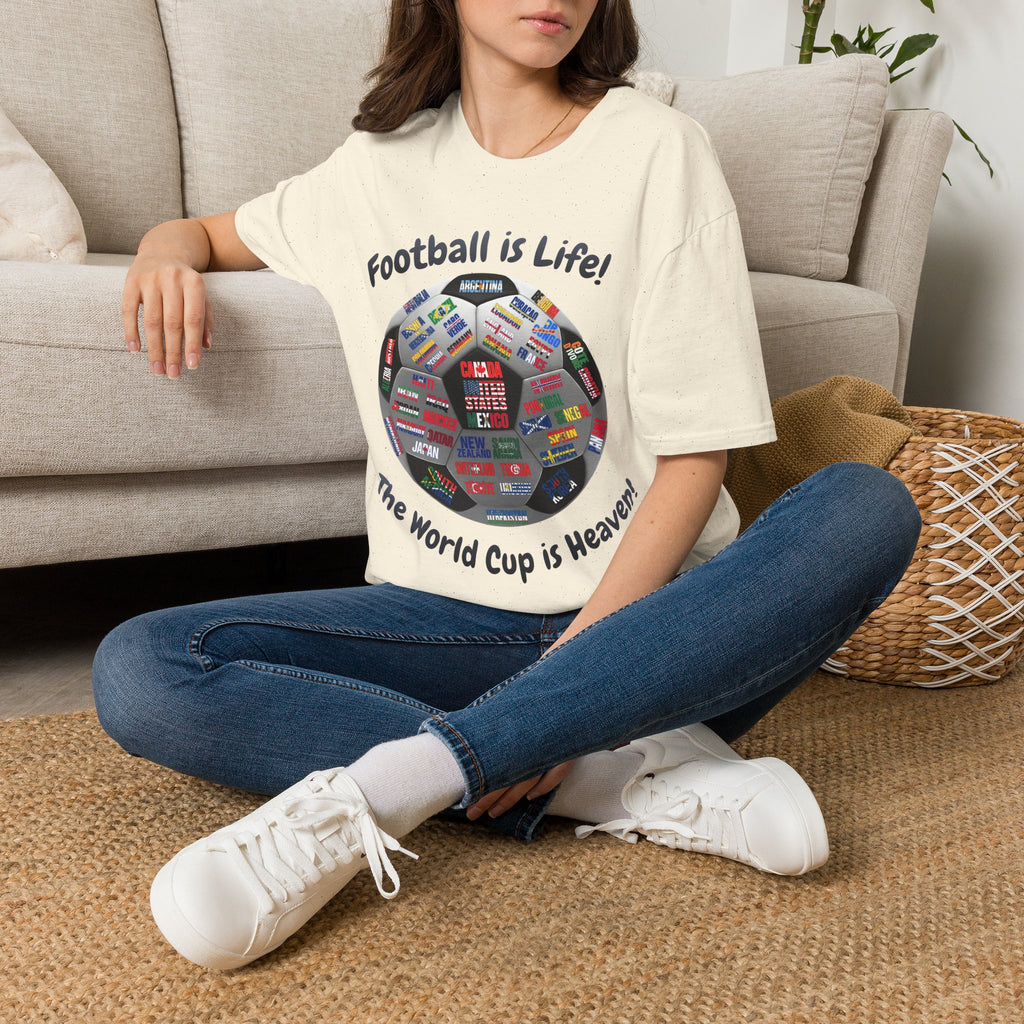 World Cup is Heaven | All Teams Ball Design | Dark Text | Lightweight
