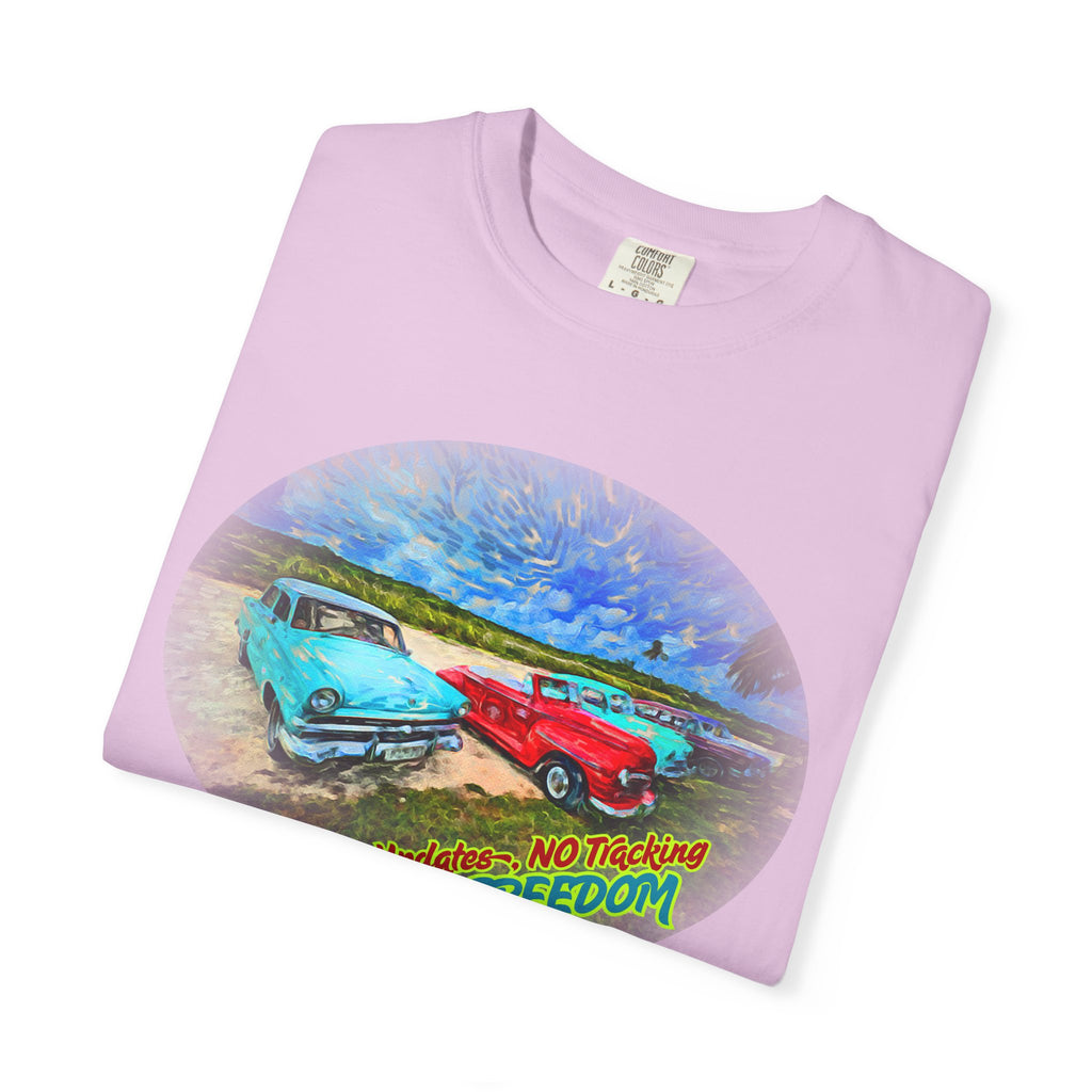 Copy of Classic Cars T-Shirt — 'No Updates, No Tracking, FULL FREEDOM' Tee