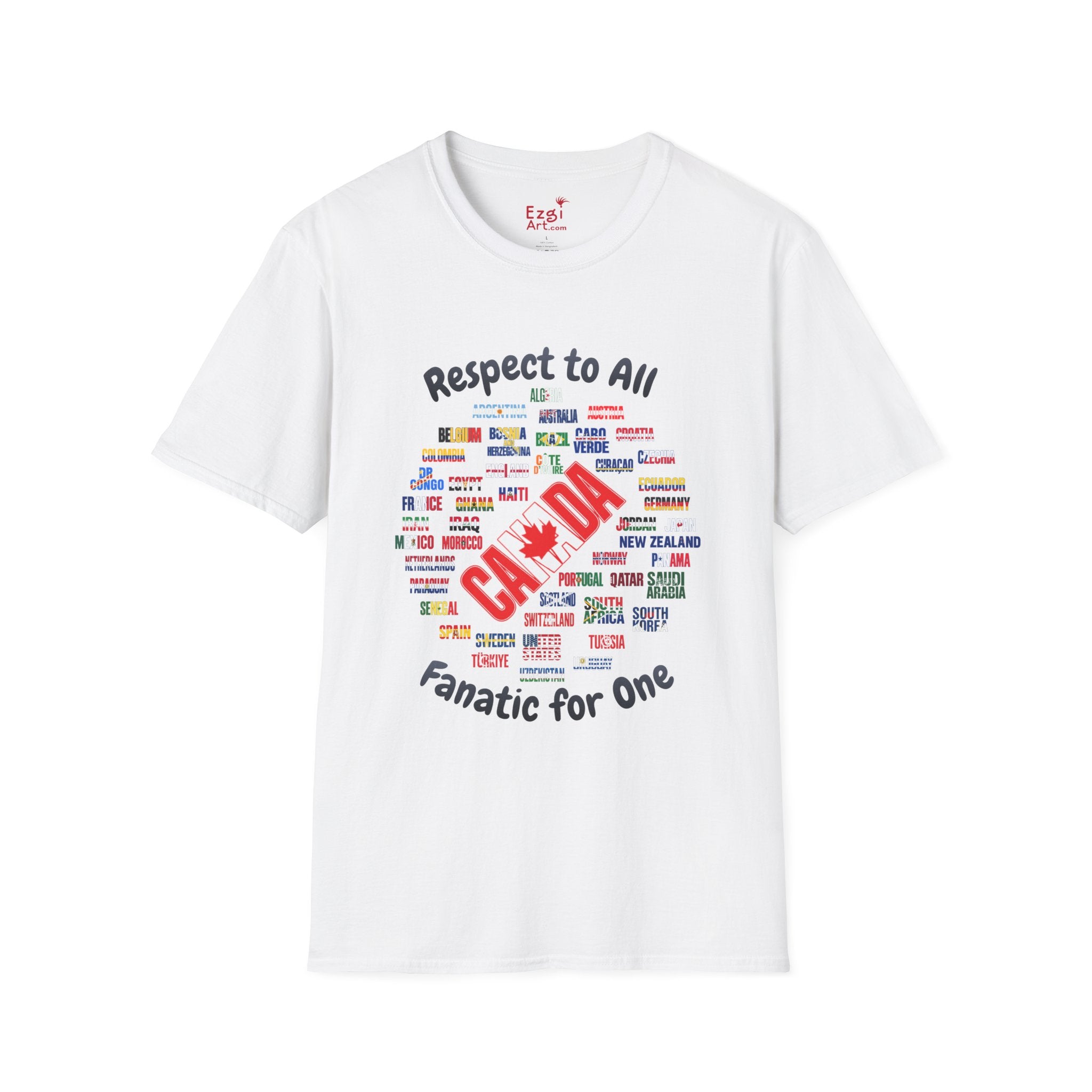 Canada Fan Soccer Tee | Dark Text | Lightweight