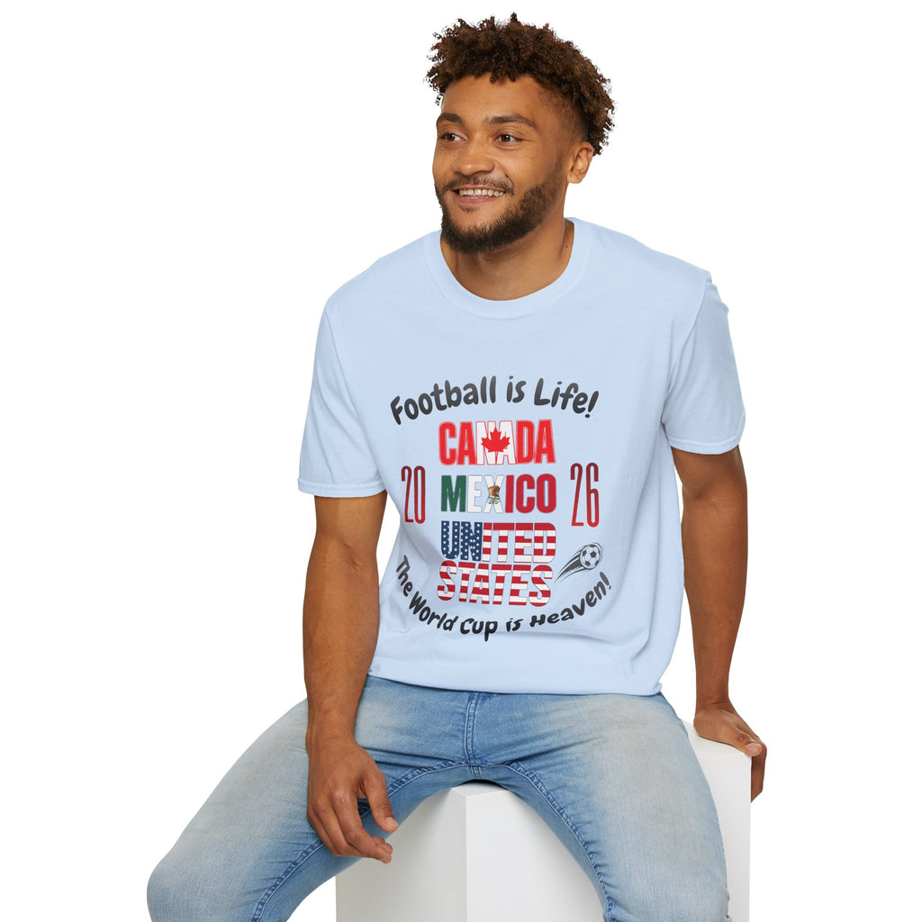 Canada Mexico USA 2026 World Cup | Heaven | Dark Text | Lightweight