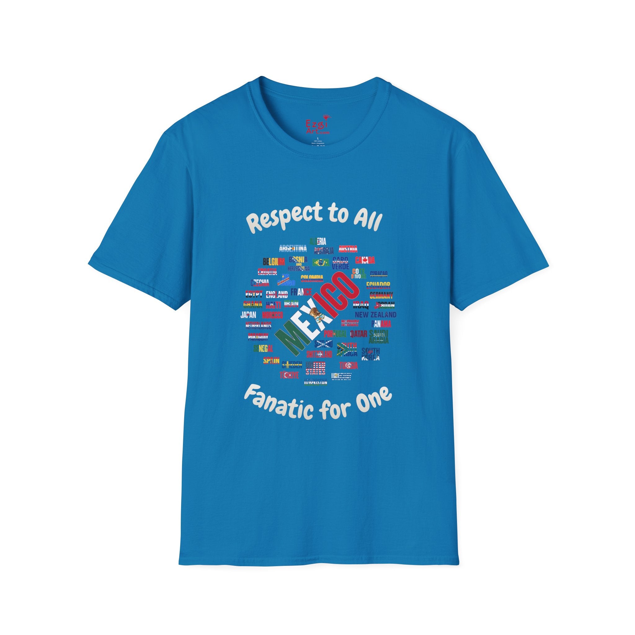 Mexico Fan Soccer Tee | White Text | Lightweight