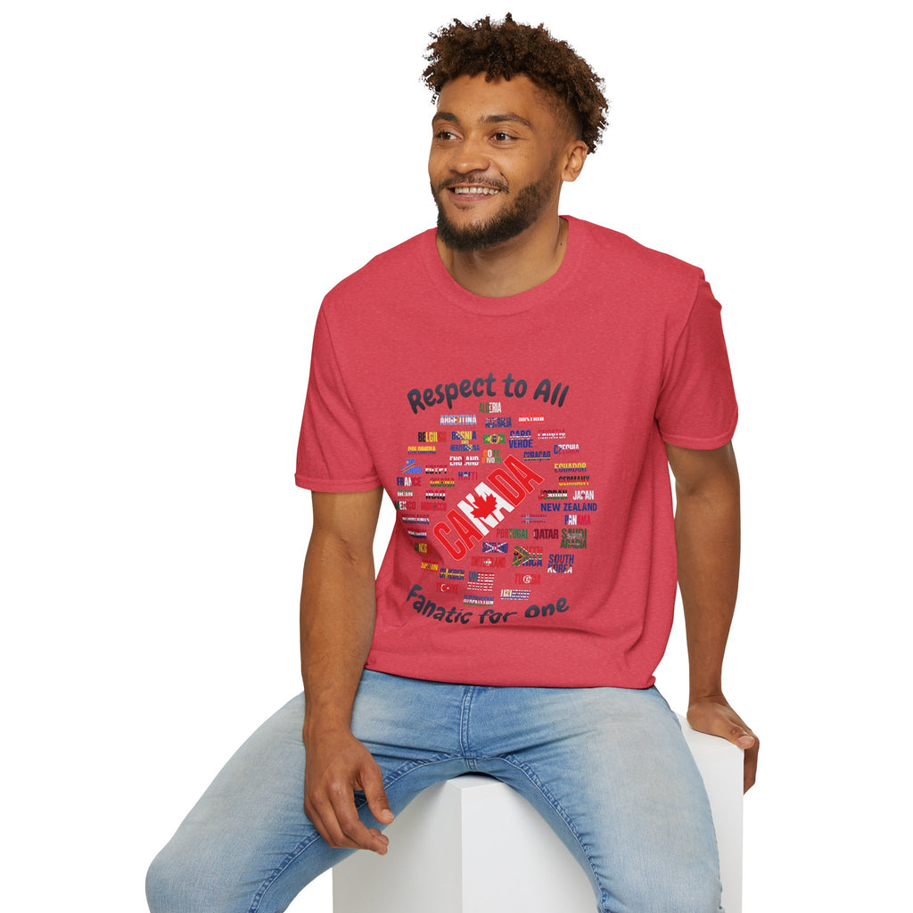 Canada Fan Soccer Tee | Dark Text | Lightweight