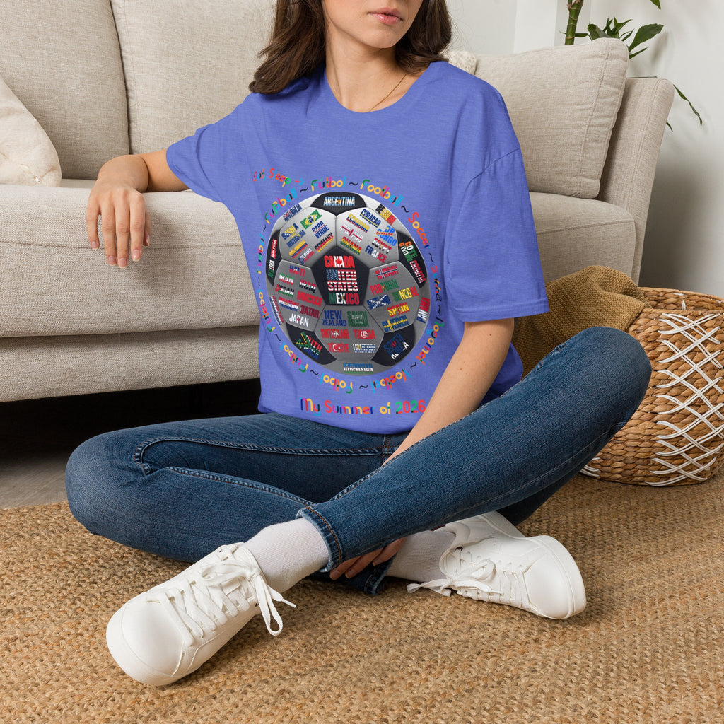 Soccer World Cup | “Eat, Sleep, Football, My Summer 2026" | Colorful Text | Lightweight