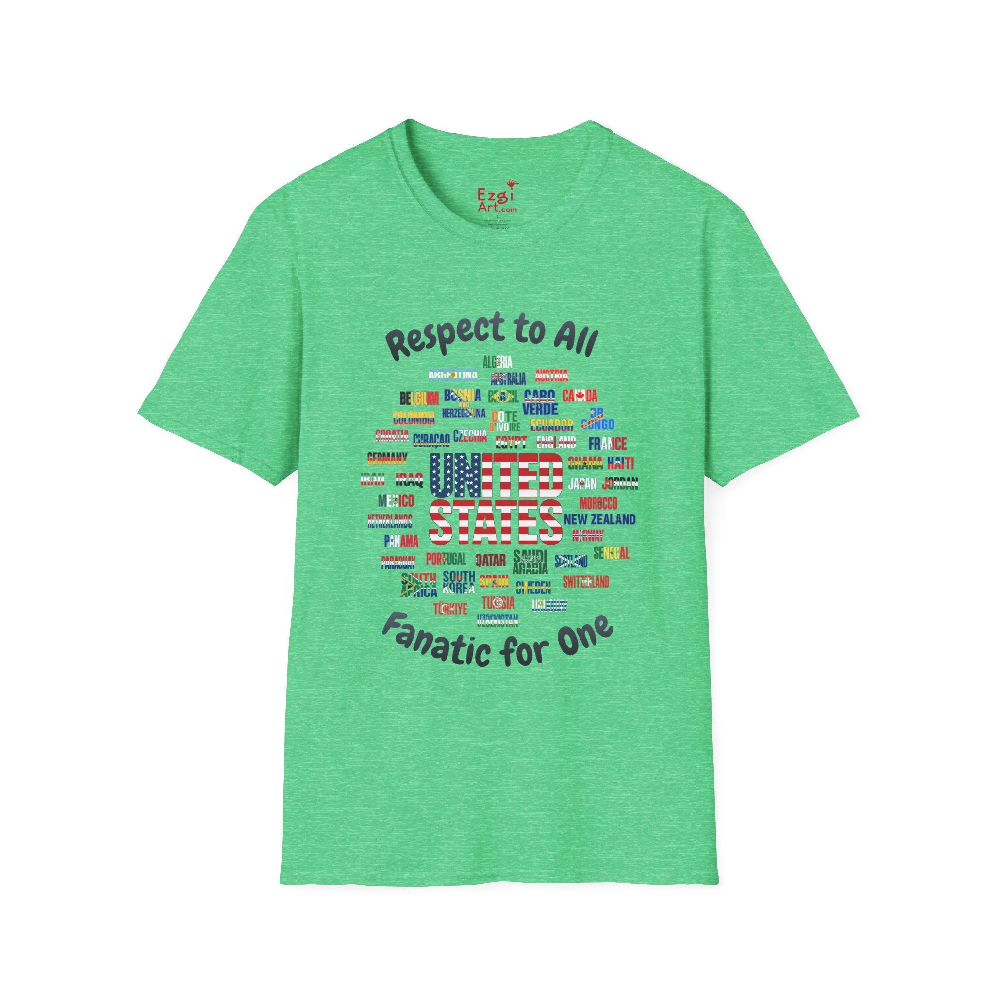 USA Fan Soccer Tee | Dark Text | Lightweight