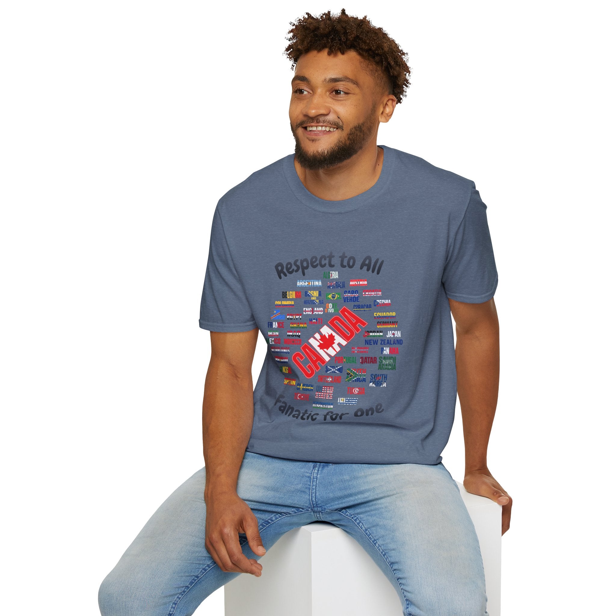 Canada Fan Soccer Tee | Dark Text | Lightweight