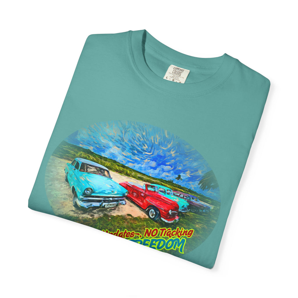 Copy of Classic Cars T-Shirt — 'No Updates, No Tracking, FULL FREEDOM' Tee