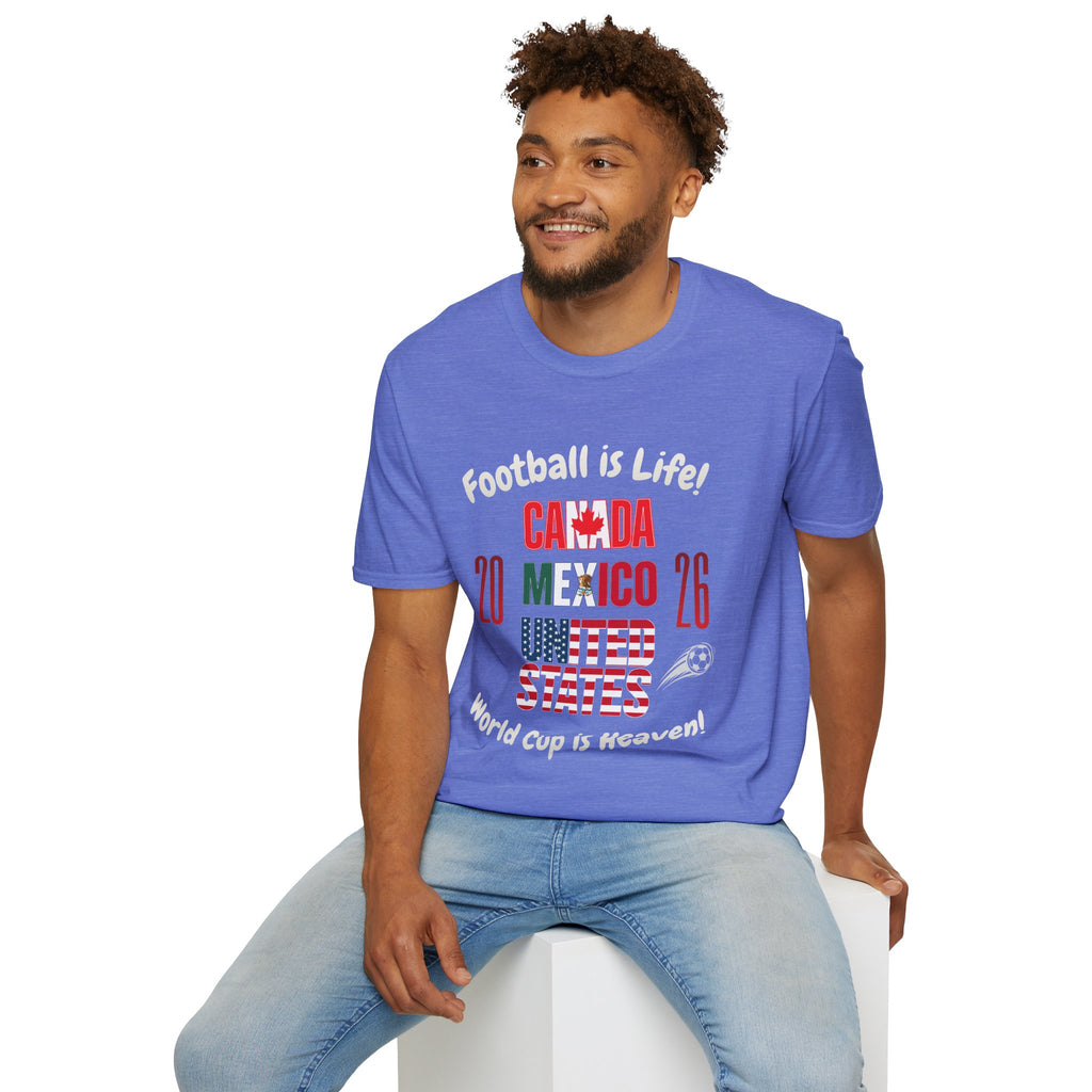 Canada Mexico USA 2026 World Cup | Heaven | White Text | Lightweight
