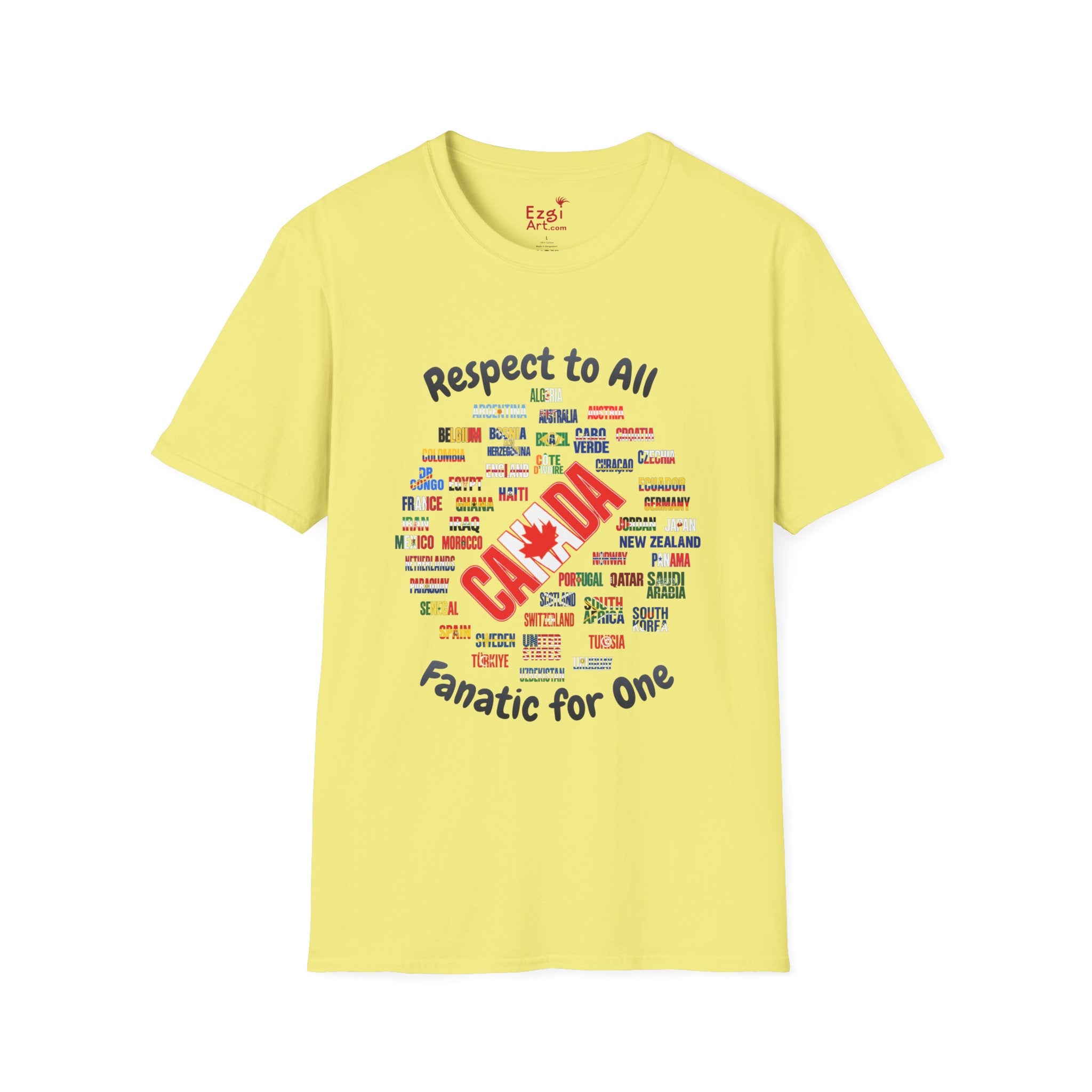 Canada Fan Soccer Tee | Dark Text | Lightweight