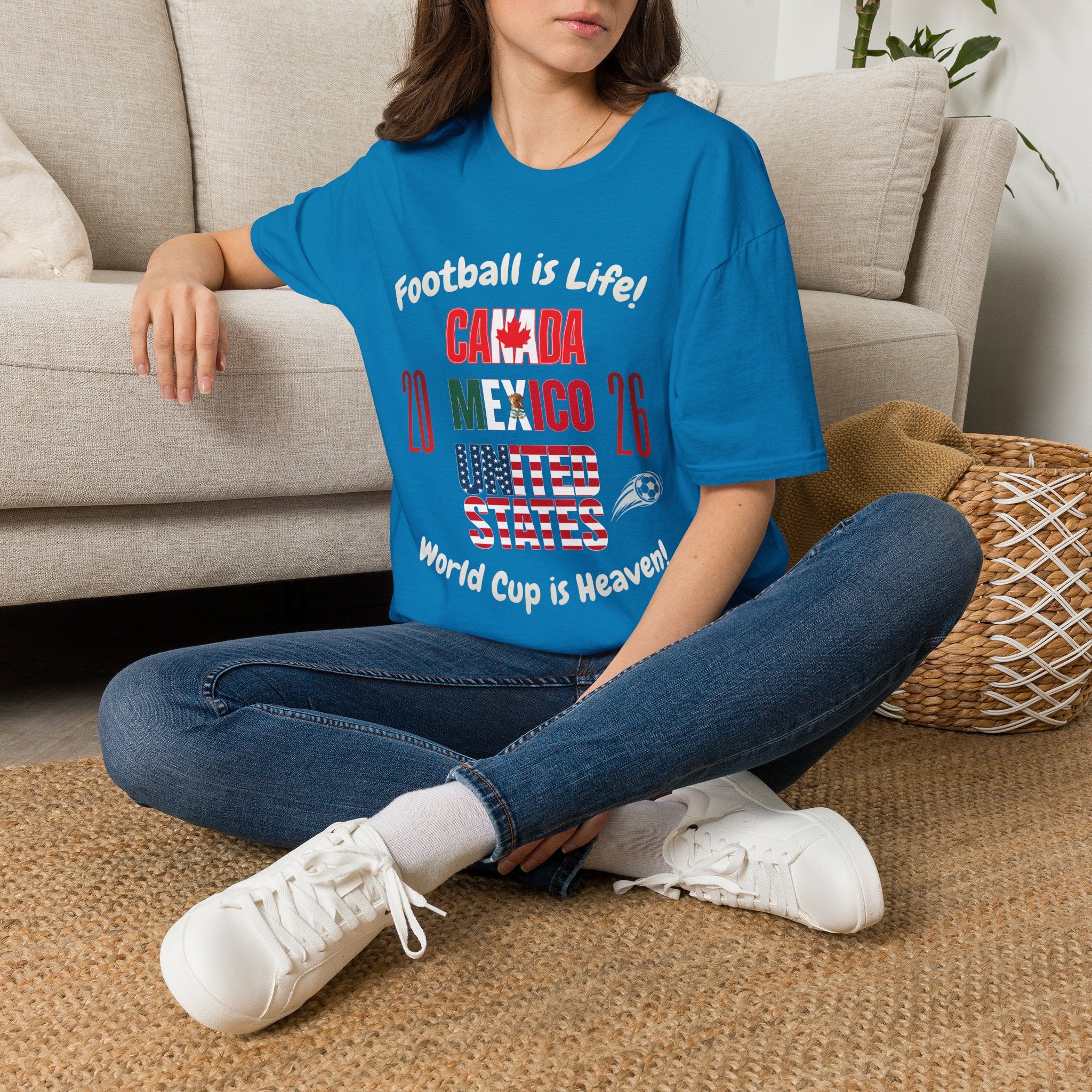 Canada Mexico USA 2026 World Cup | Heaven | White Text | Lightweight