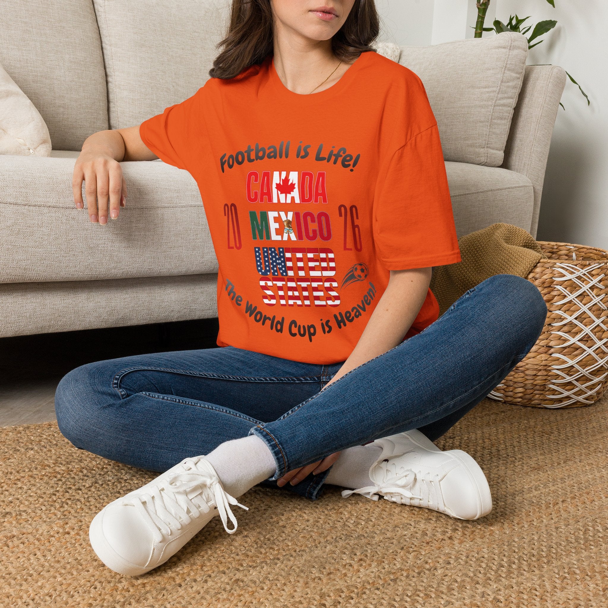 Canada Mexico USA 2026 World Cup | Heaven | Dark Text | Lightweight