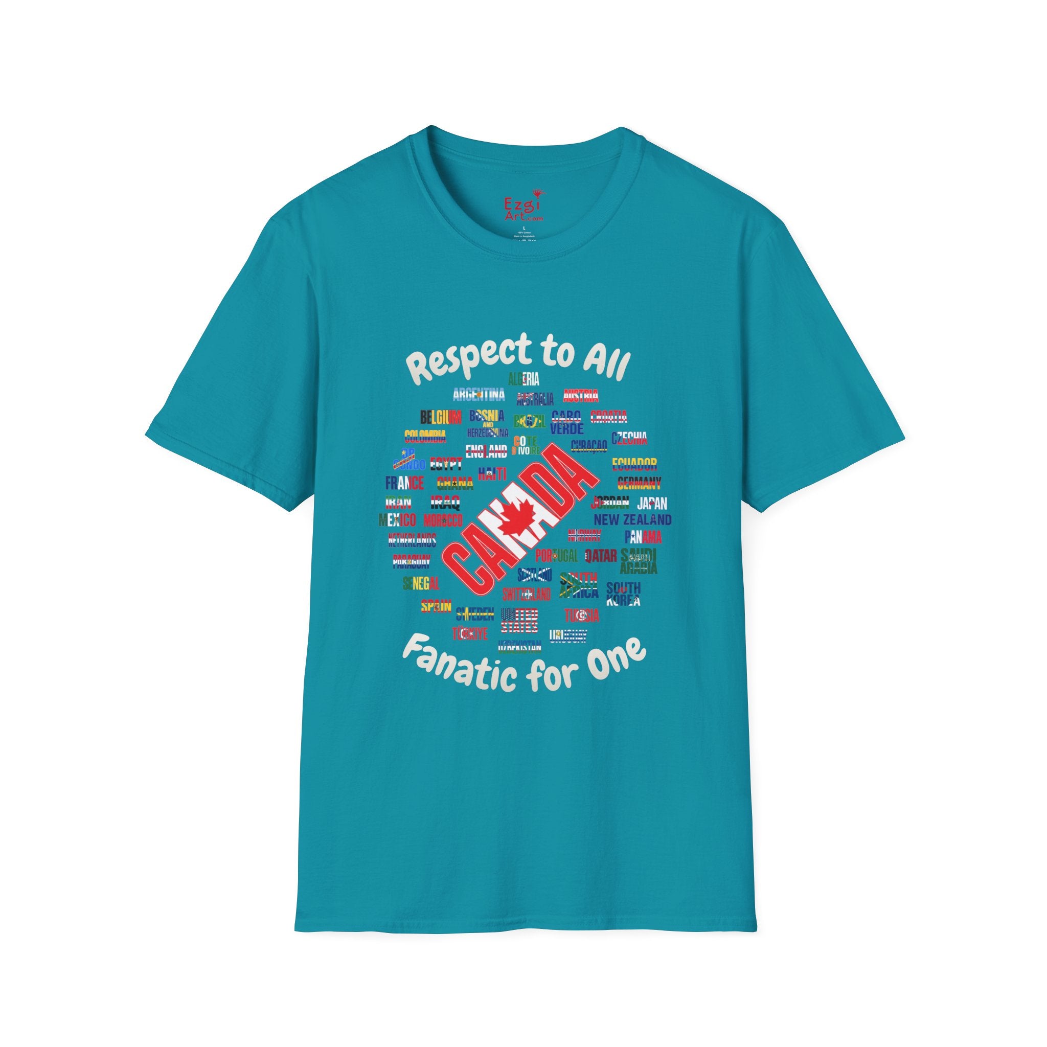 Canada Fan Soccer Tee | White Text | Lightweight