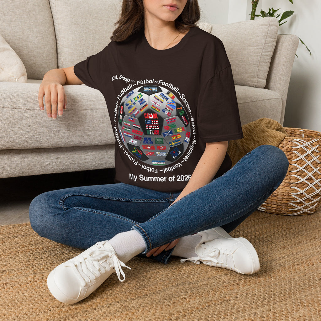 Soccer World Cup | “Eat, Sleep, Football, My Summer 2026" | White or Black Text | Lightweight
