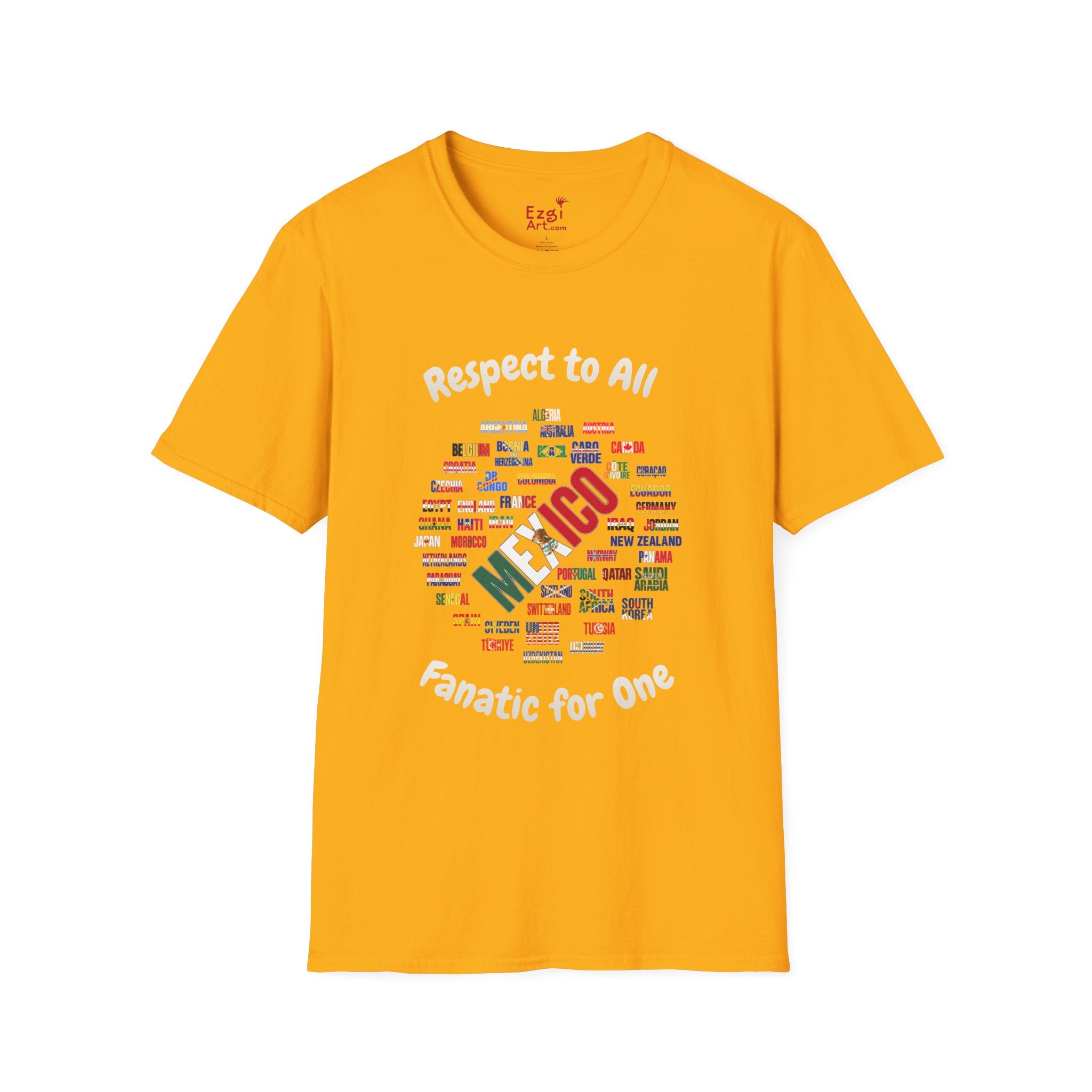 Mexico Fan Soccer Tee | White Text | Lightweight