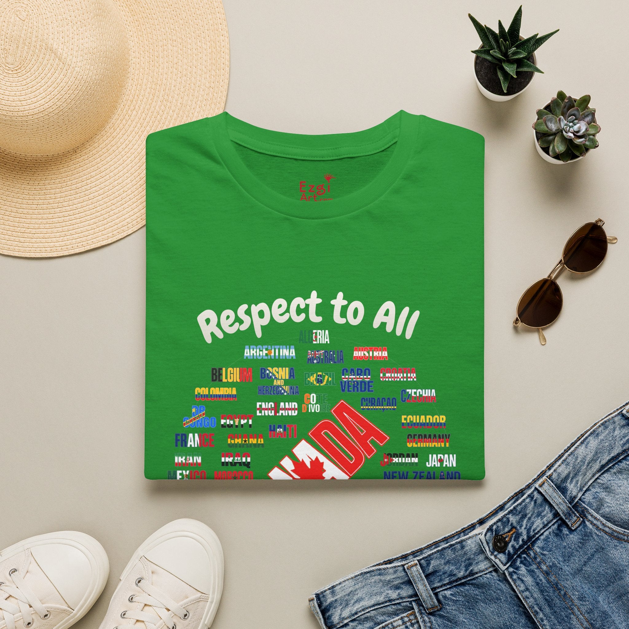 Canada Fan Soccer Tee | White Text | Lightweight