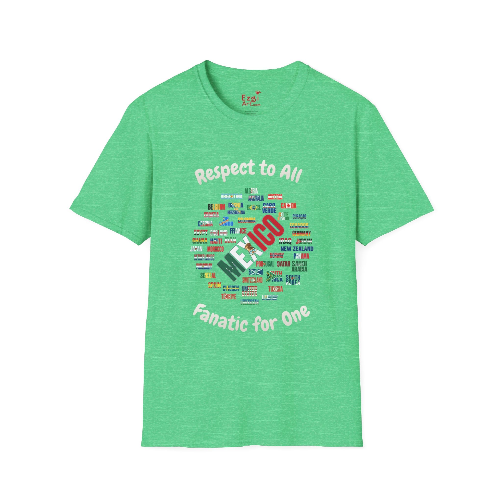 Mexico Fan Soccer Tee | White Text | Lightweight