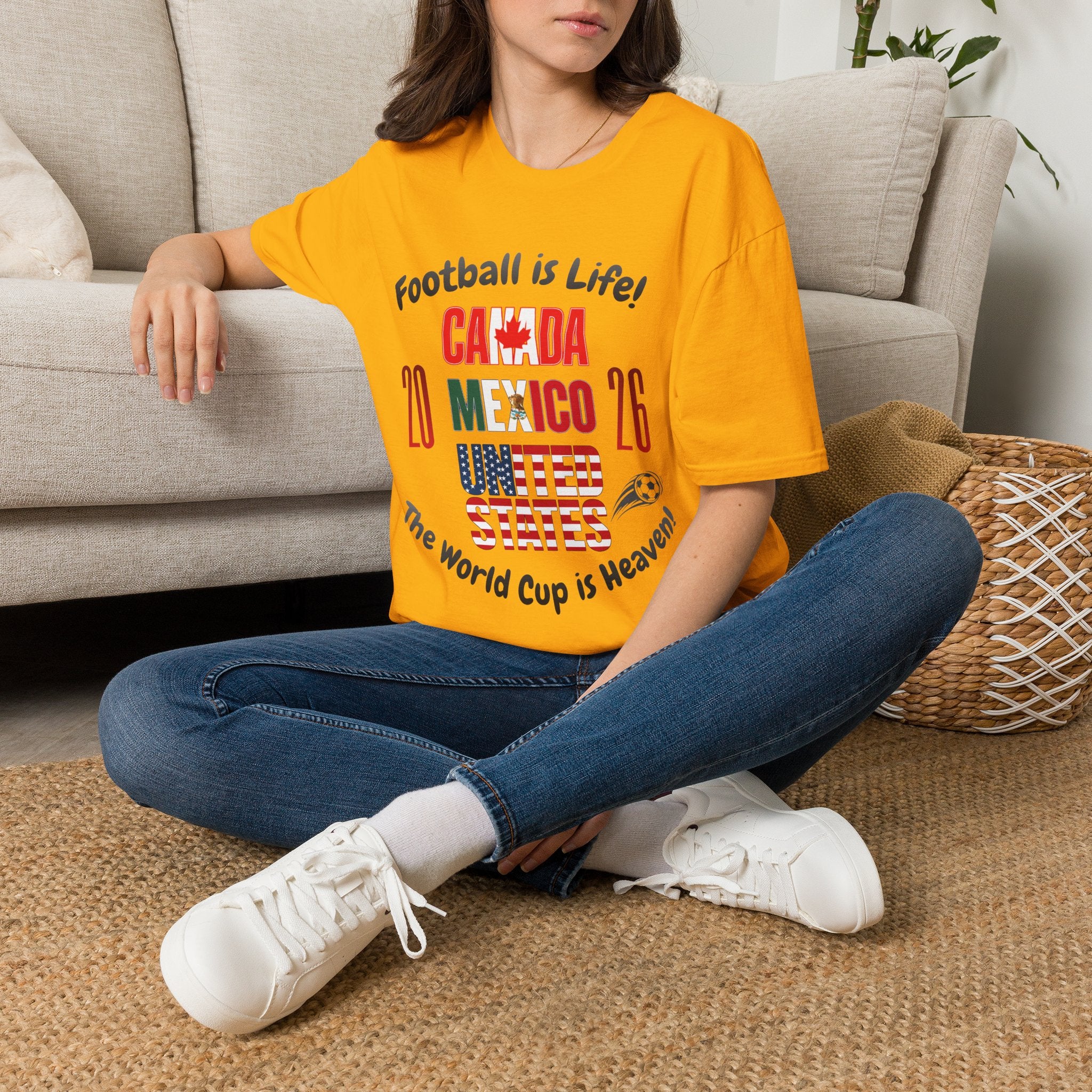 Canada Mexico USA 2026 World Cup | Heaven | Dark Text | Lightweight