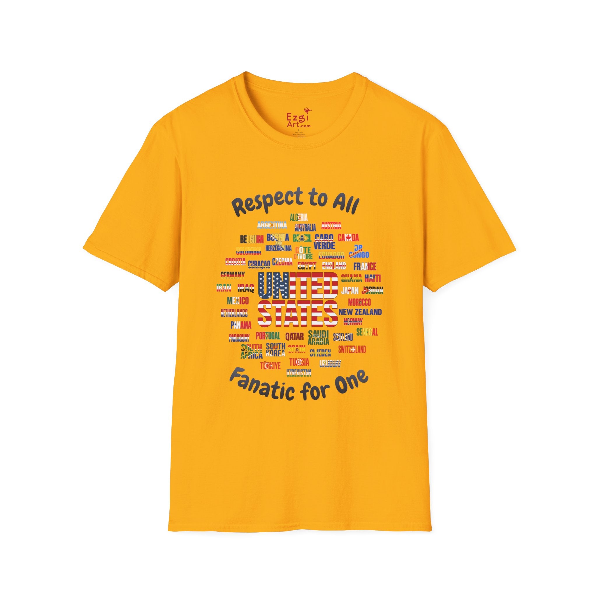USA Fan Soccer Tee | Dark Text | Lightweight