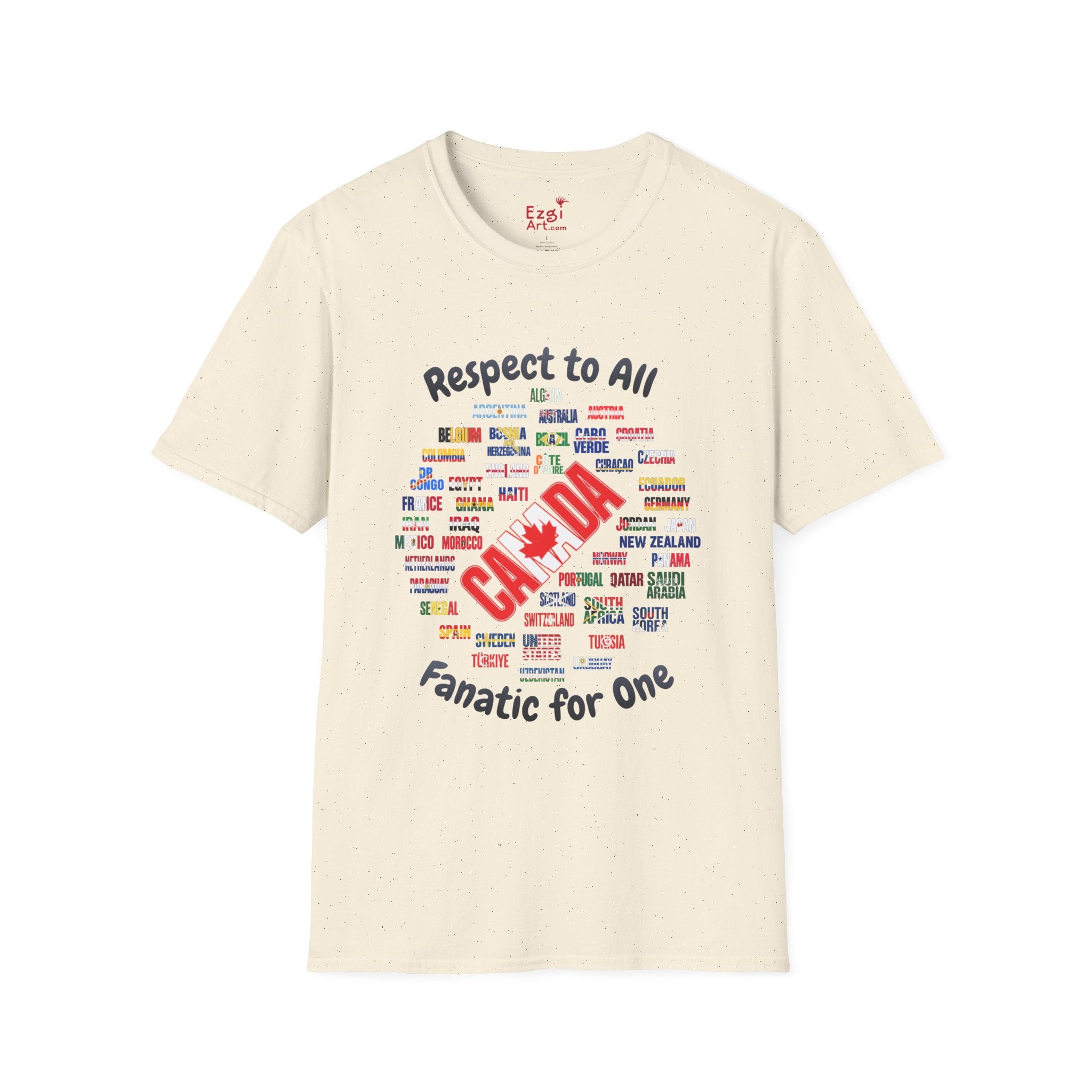 Canada Fan Soccer Tee | Dark Text | Lightweight