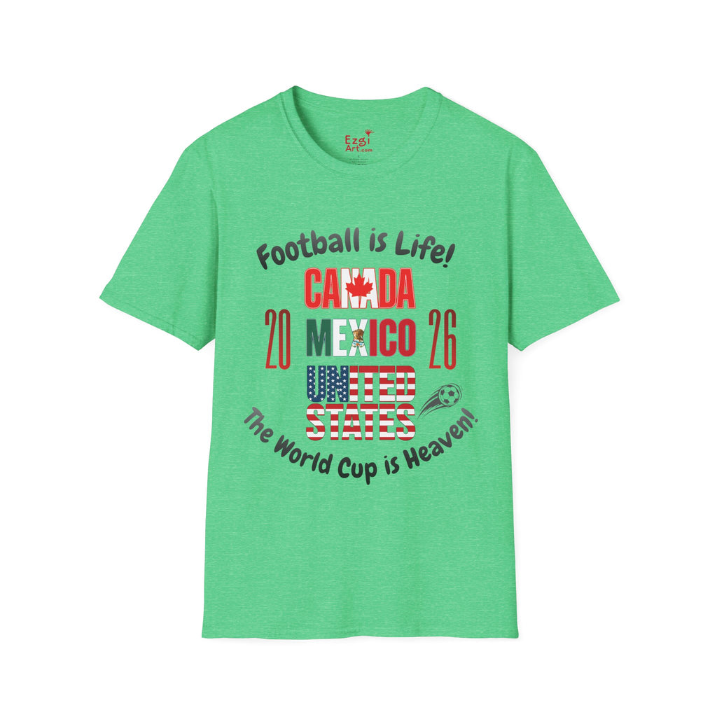 Canada Mexico USA 2026 World Cup | Heaven | Dark Text | Lightweight