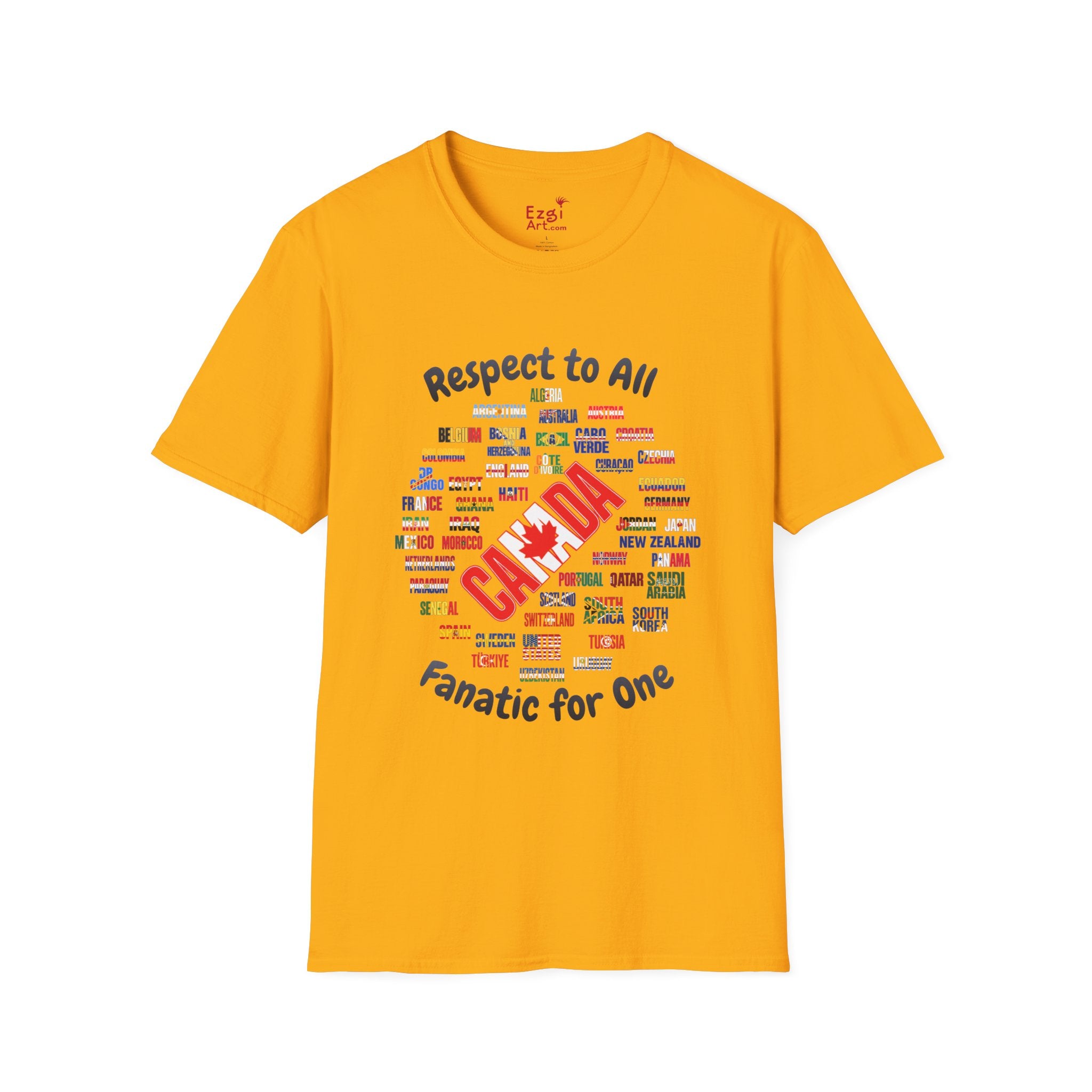Canada Fan Soccer Tee | Dark Text | Lightweight