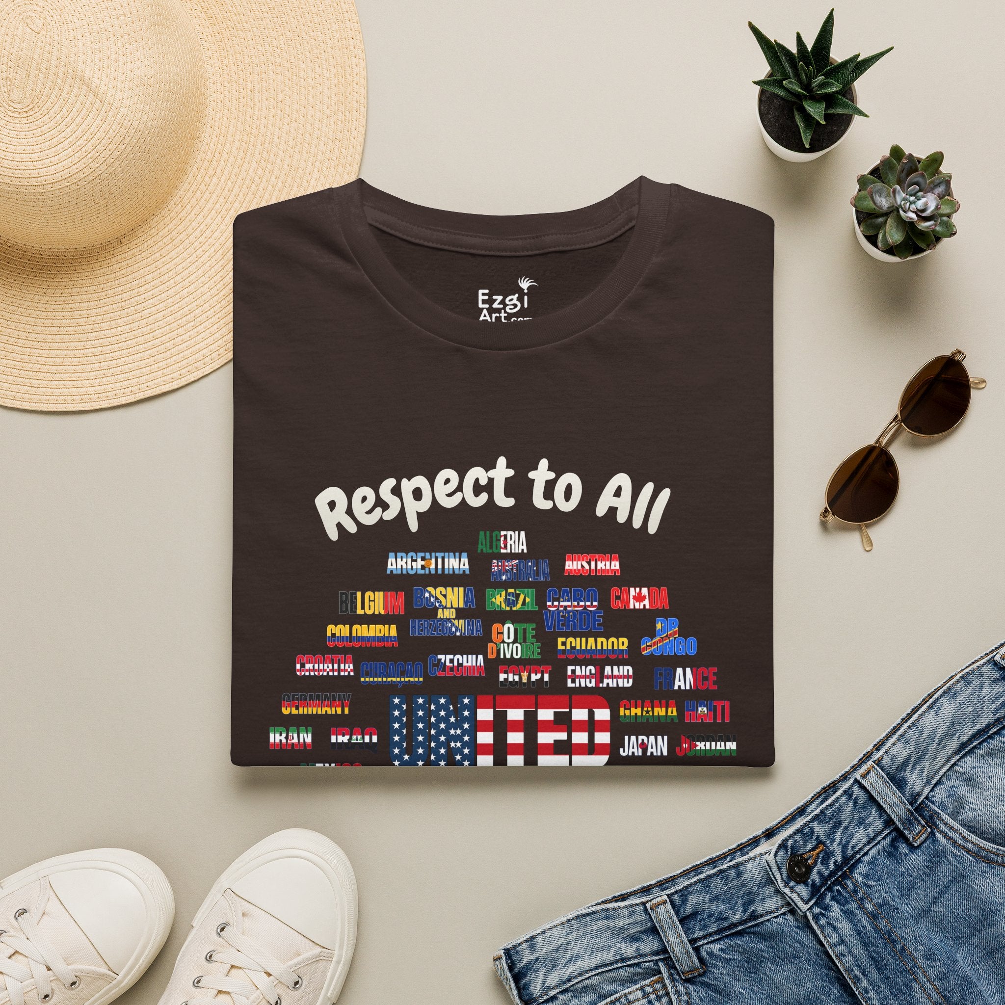 USA Fan Soccer Tee | White Text | Lightweight