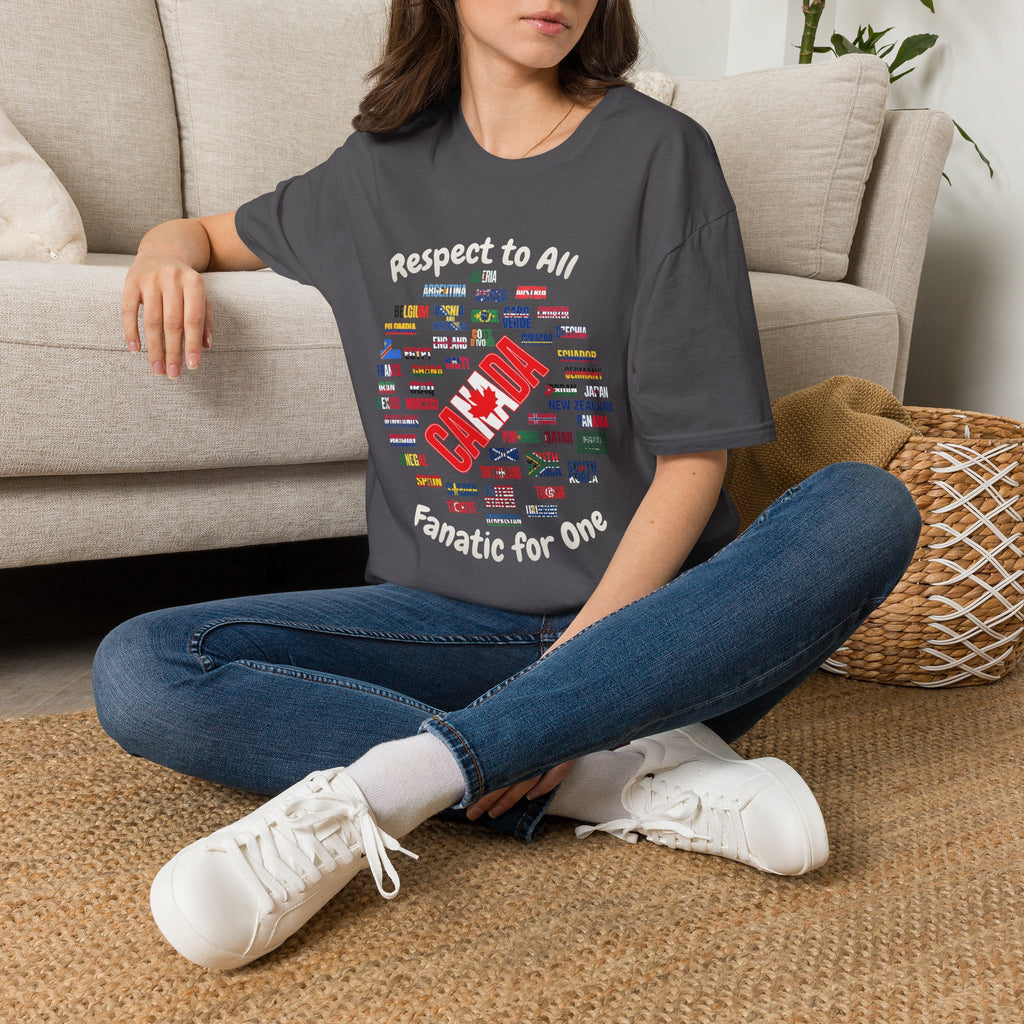 Canada Fan Soccer Tee | White Text | Lightweight