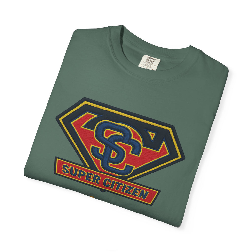 Super Citizen Graphic T-Shirt — "Pays so many taxes" (Yellow text) - A protest tee for everyday people. Regular citizens pay taxes at every step of life—income, purchases, property—while the burden...