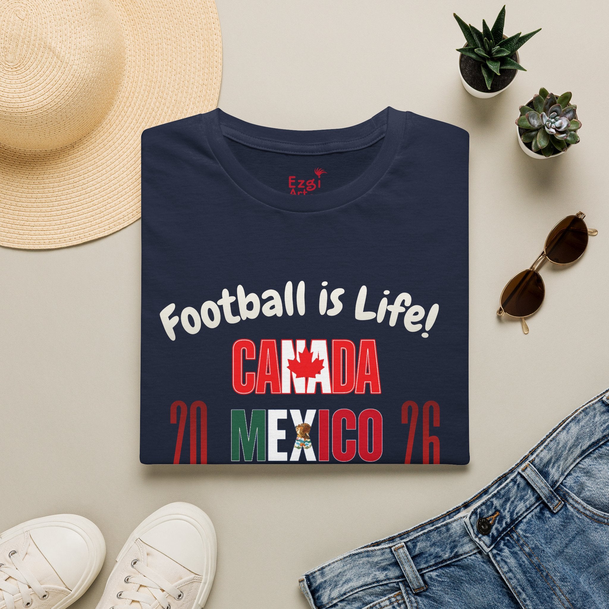 Canada Mexico USA 2026 World Cup | Heaven | White Text | Lightweight