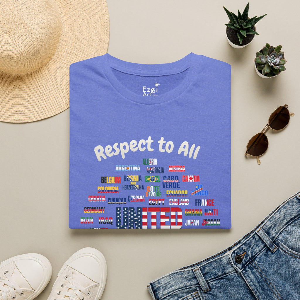 USA Fan Soccer Tee | White Text | Lightweight