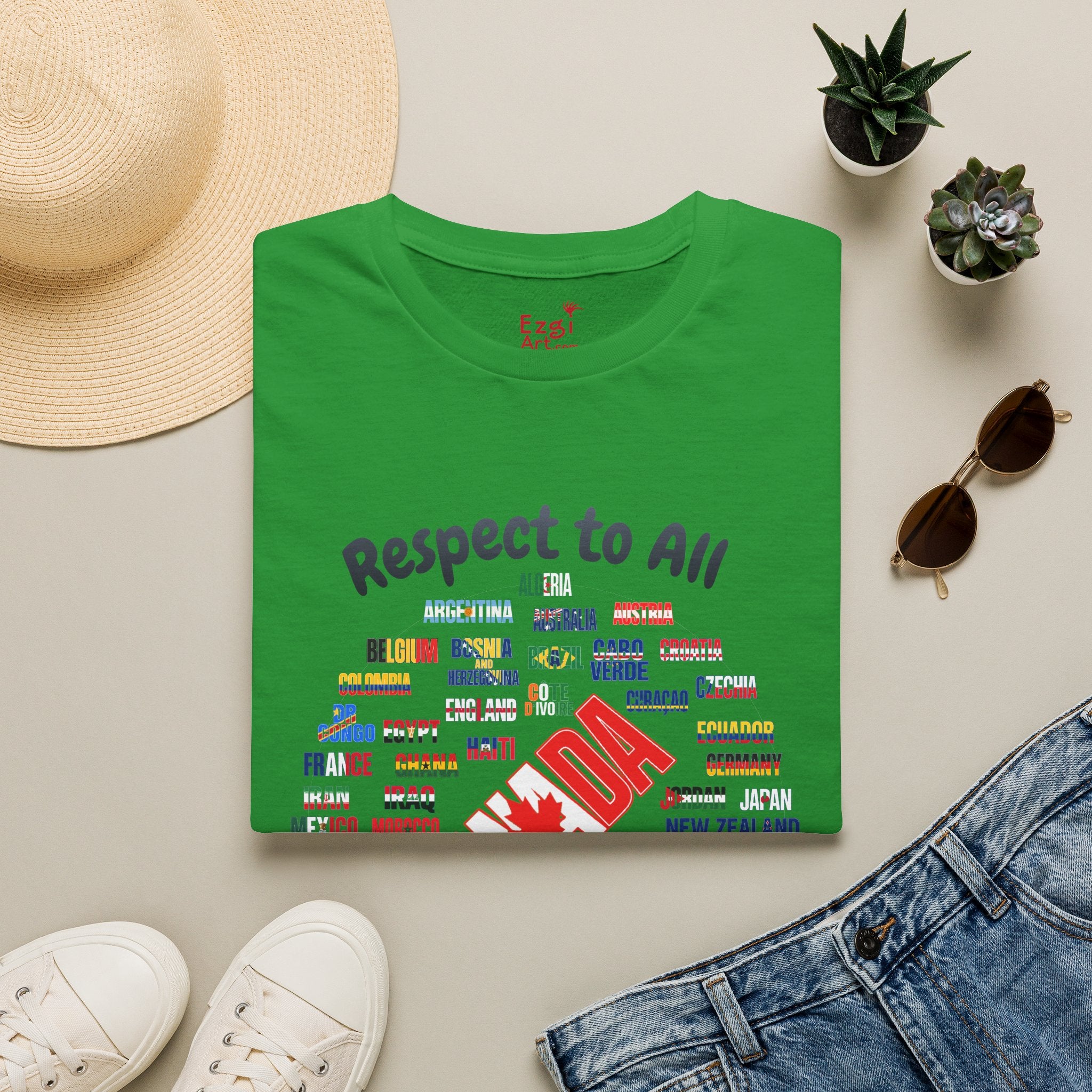 Canada Fan Soccer Tee | Dark Text | Lightweight