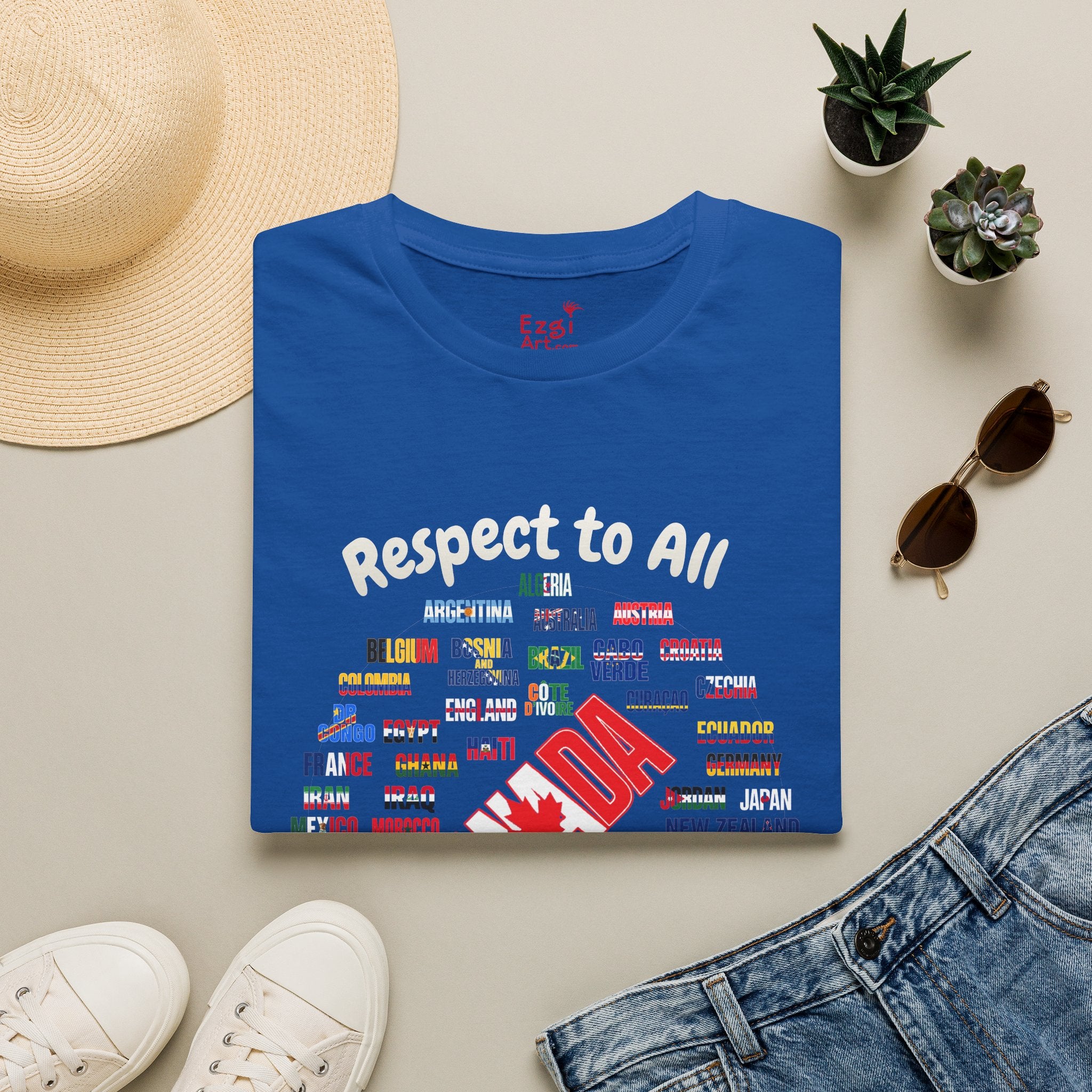 Canada Fan Soccer Tee | White Text | Lightweight