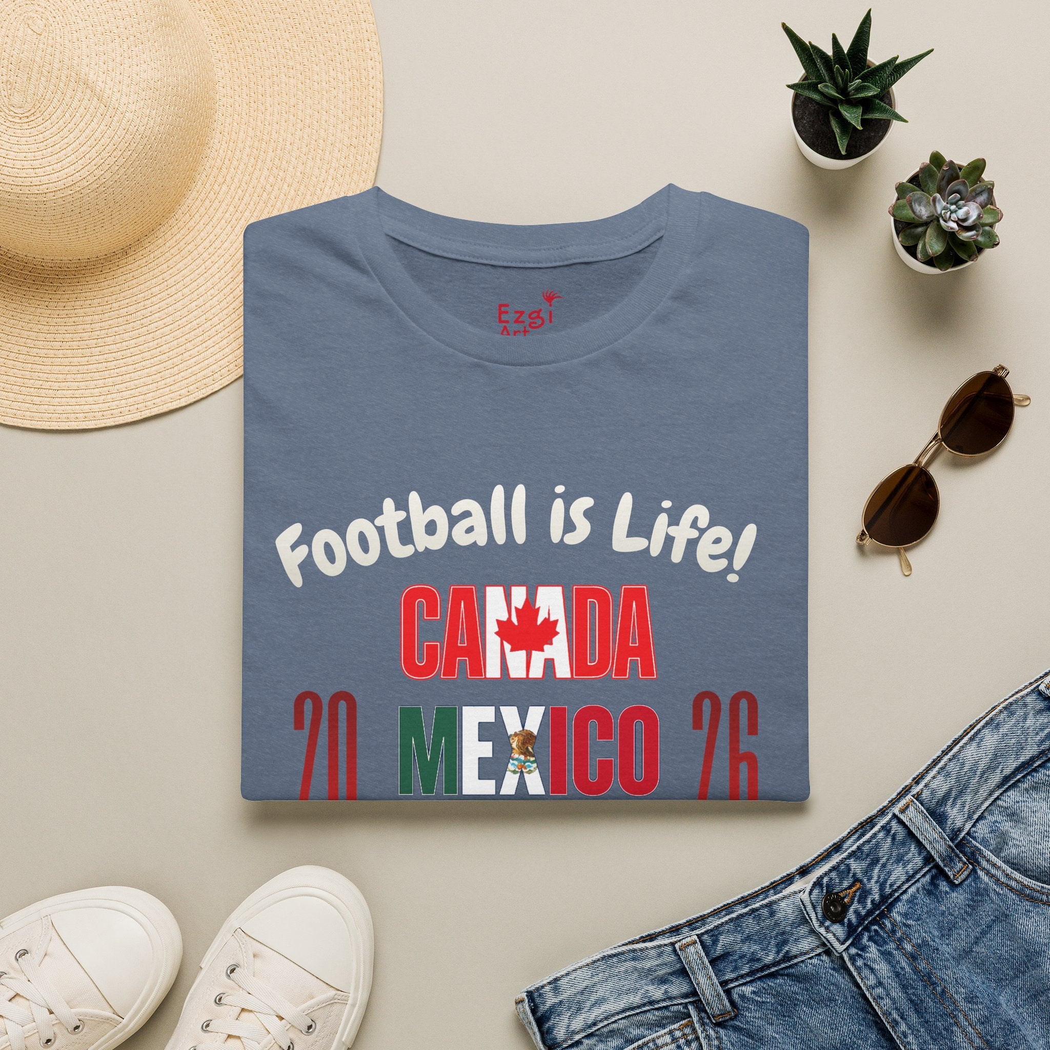 Canada Mexico USA 2026 World Cup | Heaven | White Text | Lightweight