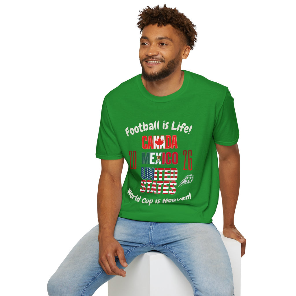 Canada Mexico USA 2026 World Cup | Heaven | White Text | Lightweight