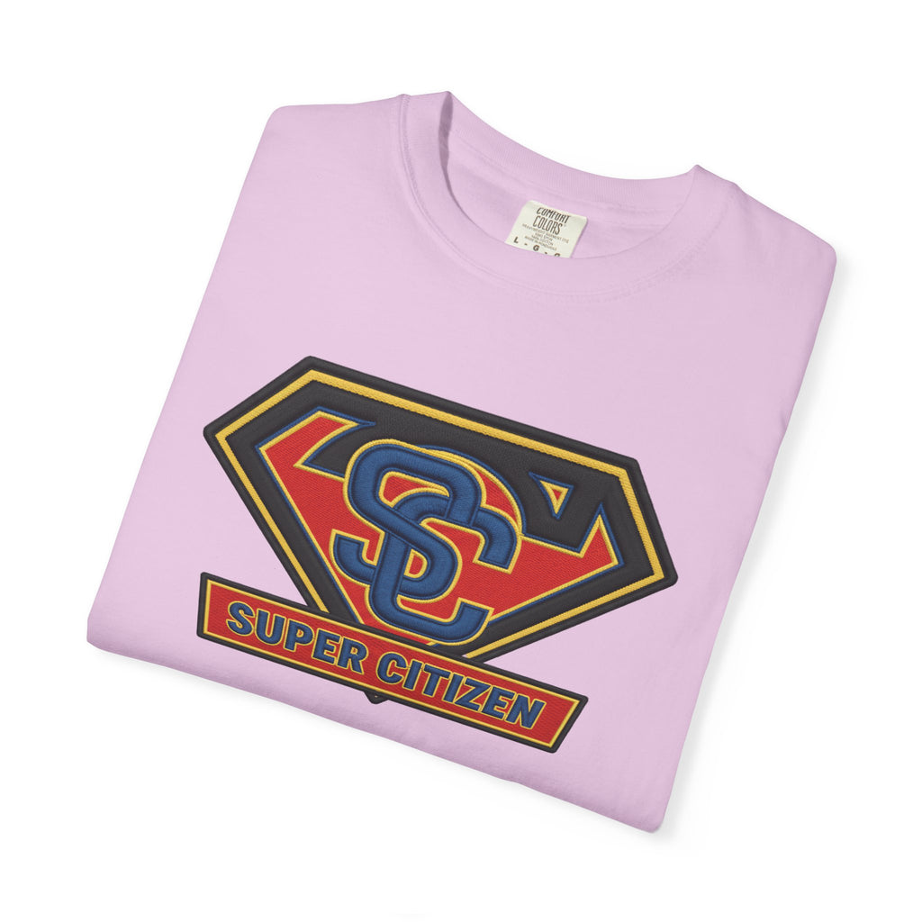 Super Citizen Graphic T-Shirt — "Pays More Tax Than" Protest Tee (Yellow Text) - A protest tee for everyday people. Regular citizens pay more taxes than wealthy ones. Wear it to show your frustration...