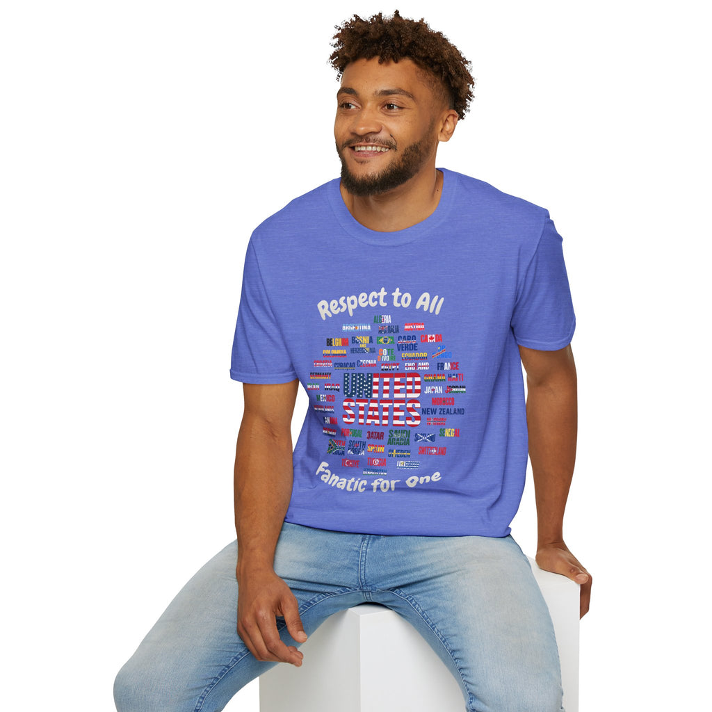 USA Fan Soccer Tee | White Text | Lightweight
