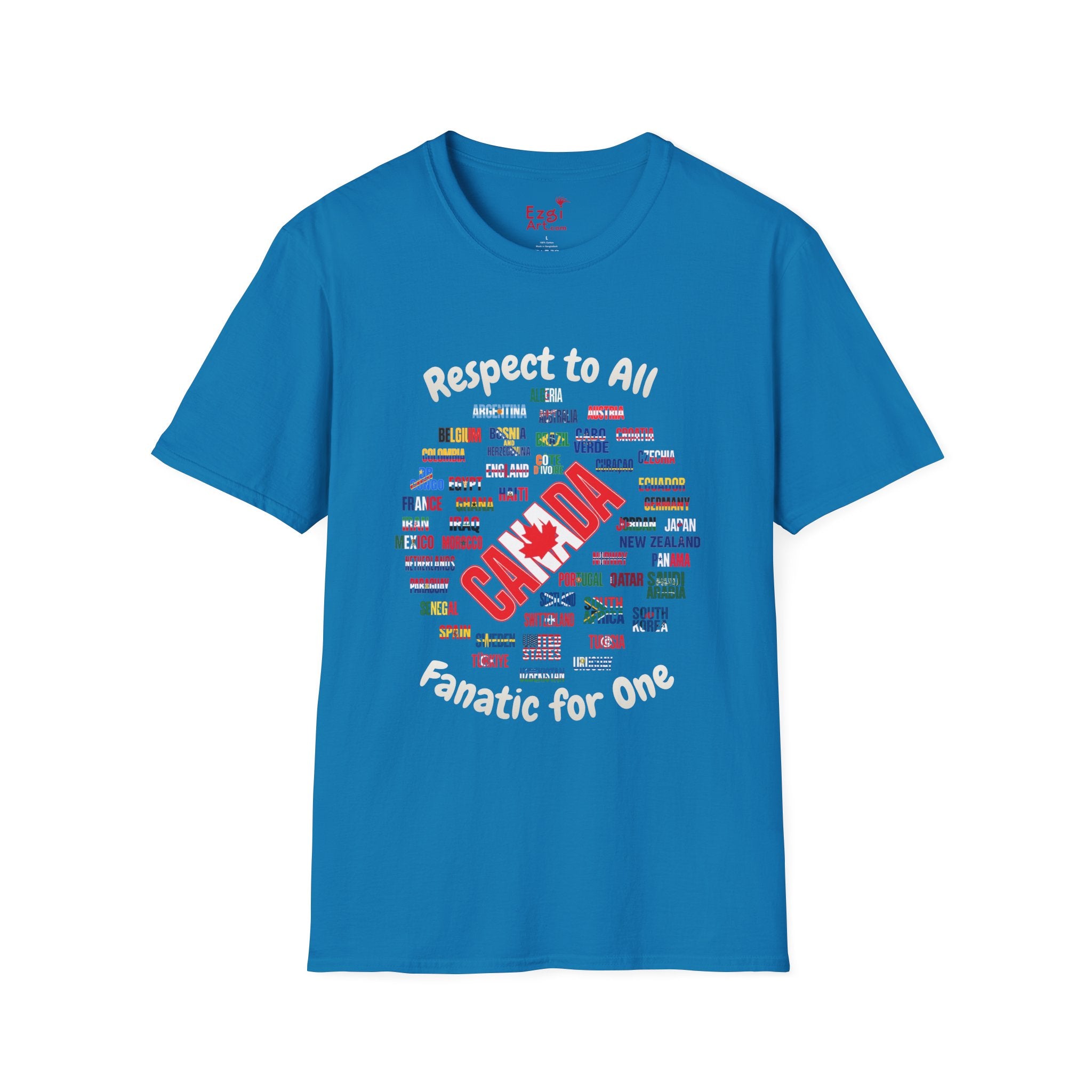 Canada Fan Soccer Tee | White Text | Lightweight